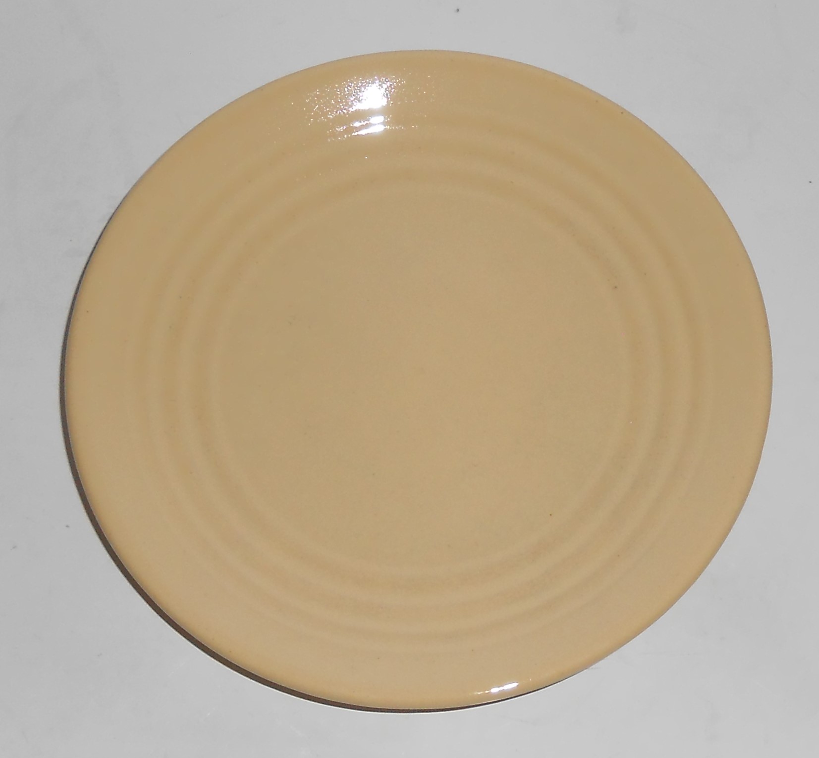Bauer Pottery Ring Ware Ivory Bread Plate