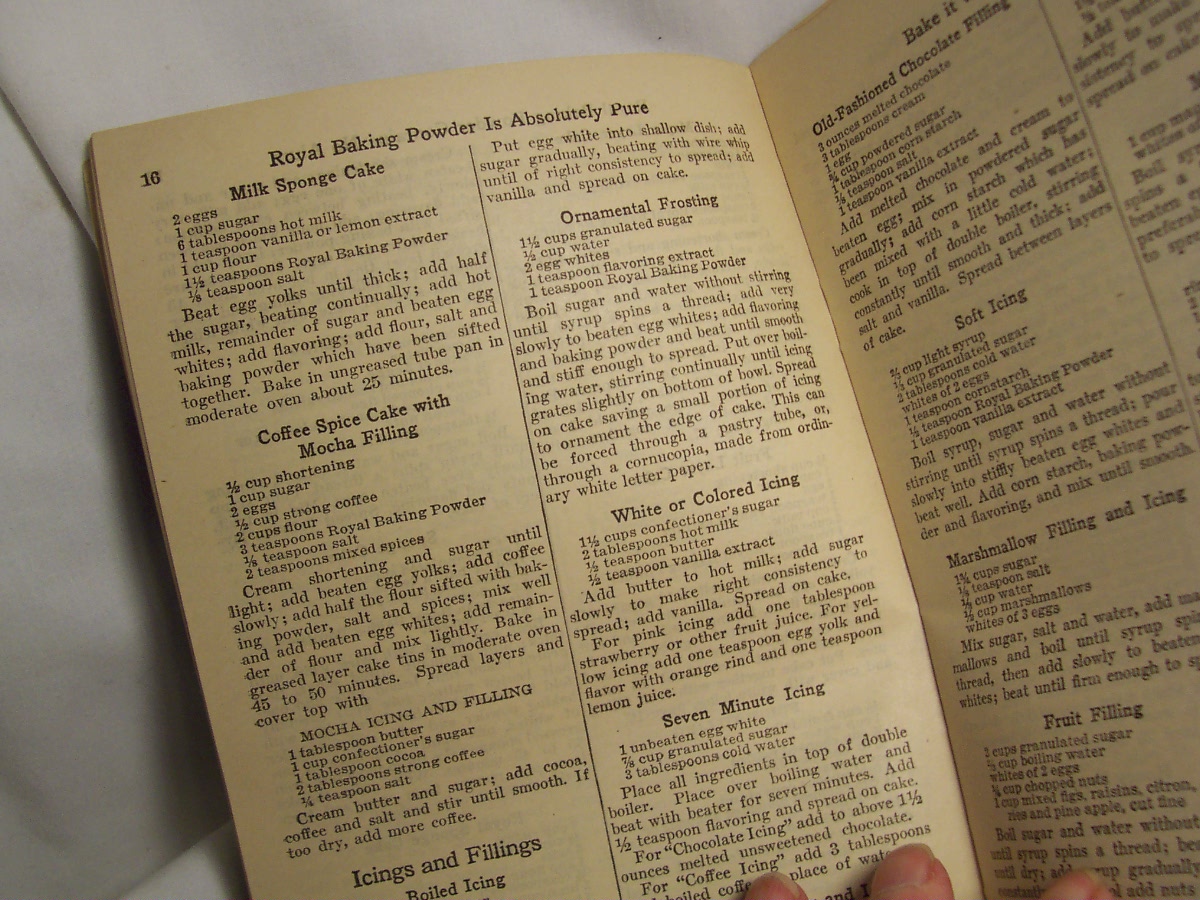 Royal Cook Book, 1920
