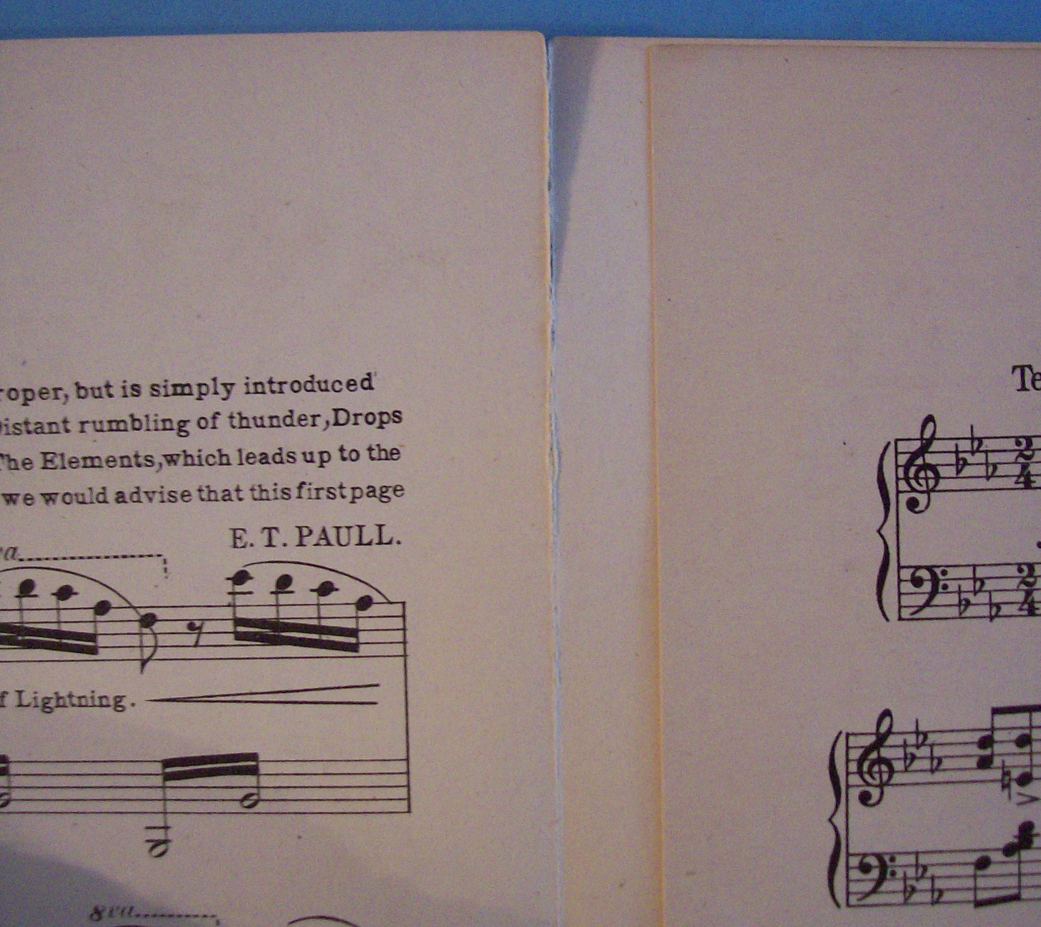 E.T. Paul 1902 The Storm King March Sheet Music