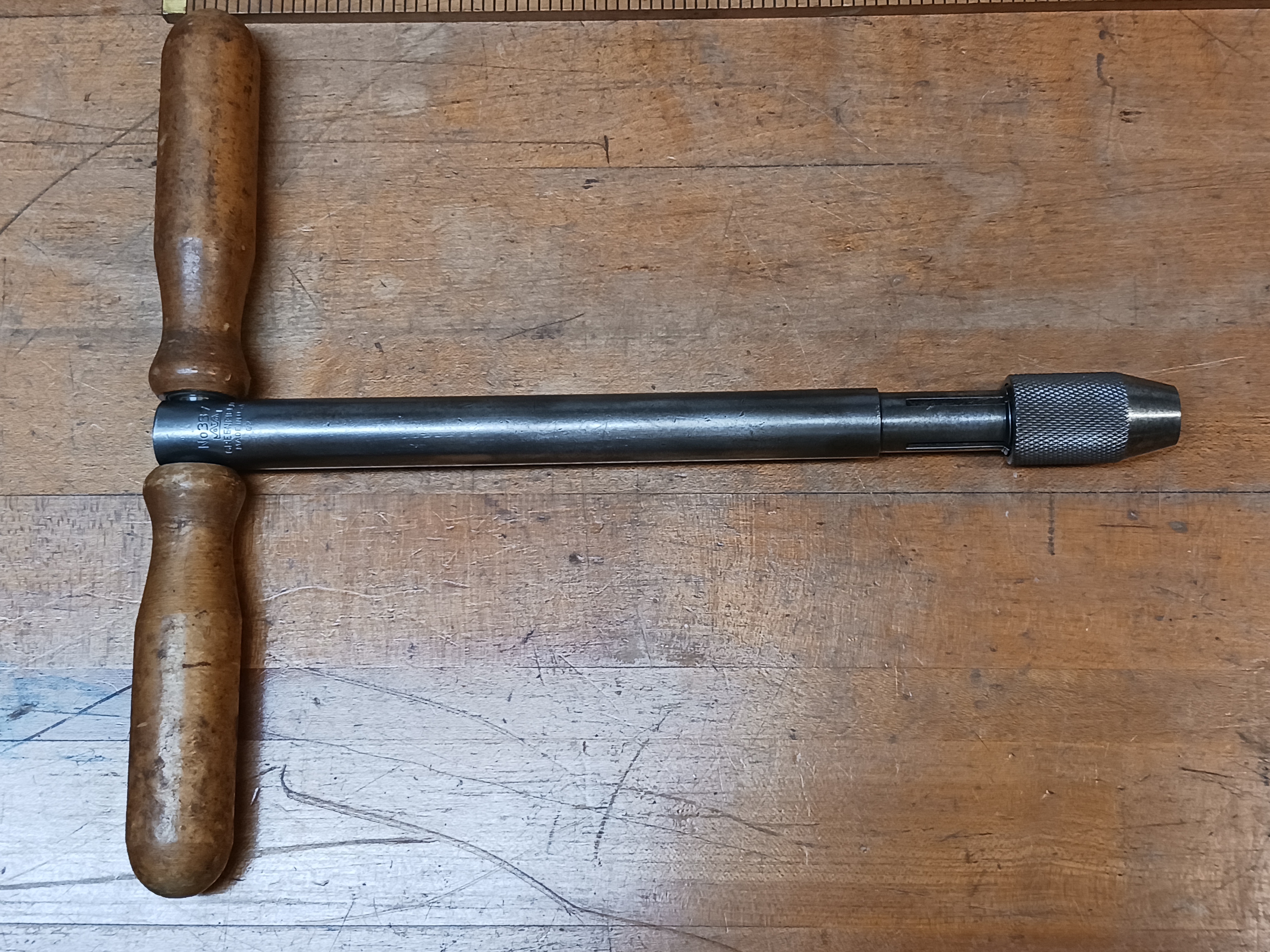 Greenfield Long T Handle tap wrench No. 337