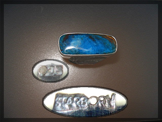 Peruvian Blue Opal Sterling Silver Ring By Starborn