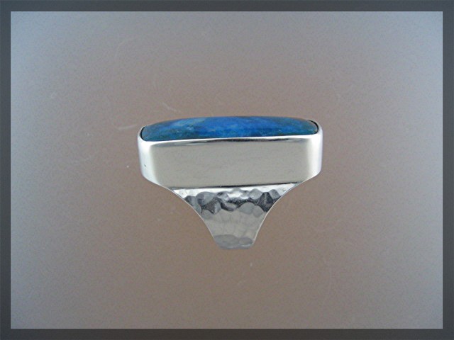 Peruvian Blue Opal Sterling Silver Ring By Starborn