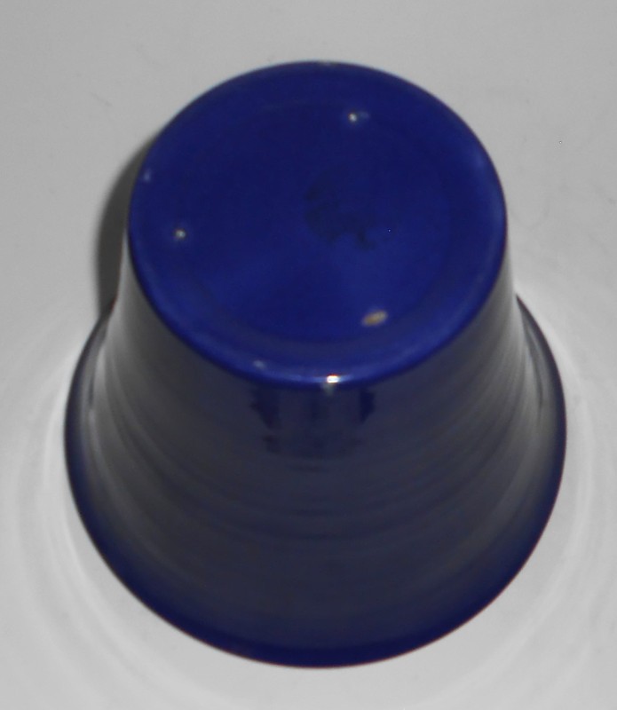 VINTAGE Franciscan Pottery Tropico Garden Ware Gloss Cobalt 5" Flower Pot