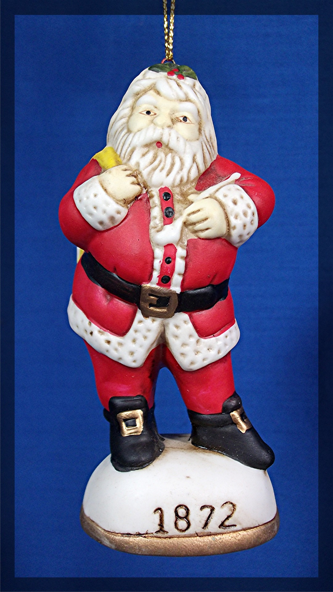 1872 Santa Claus Christmas Ornament