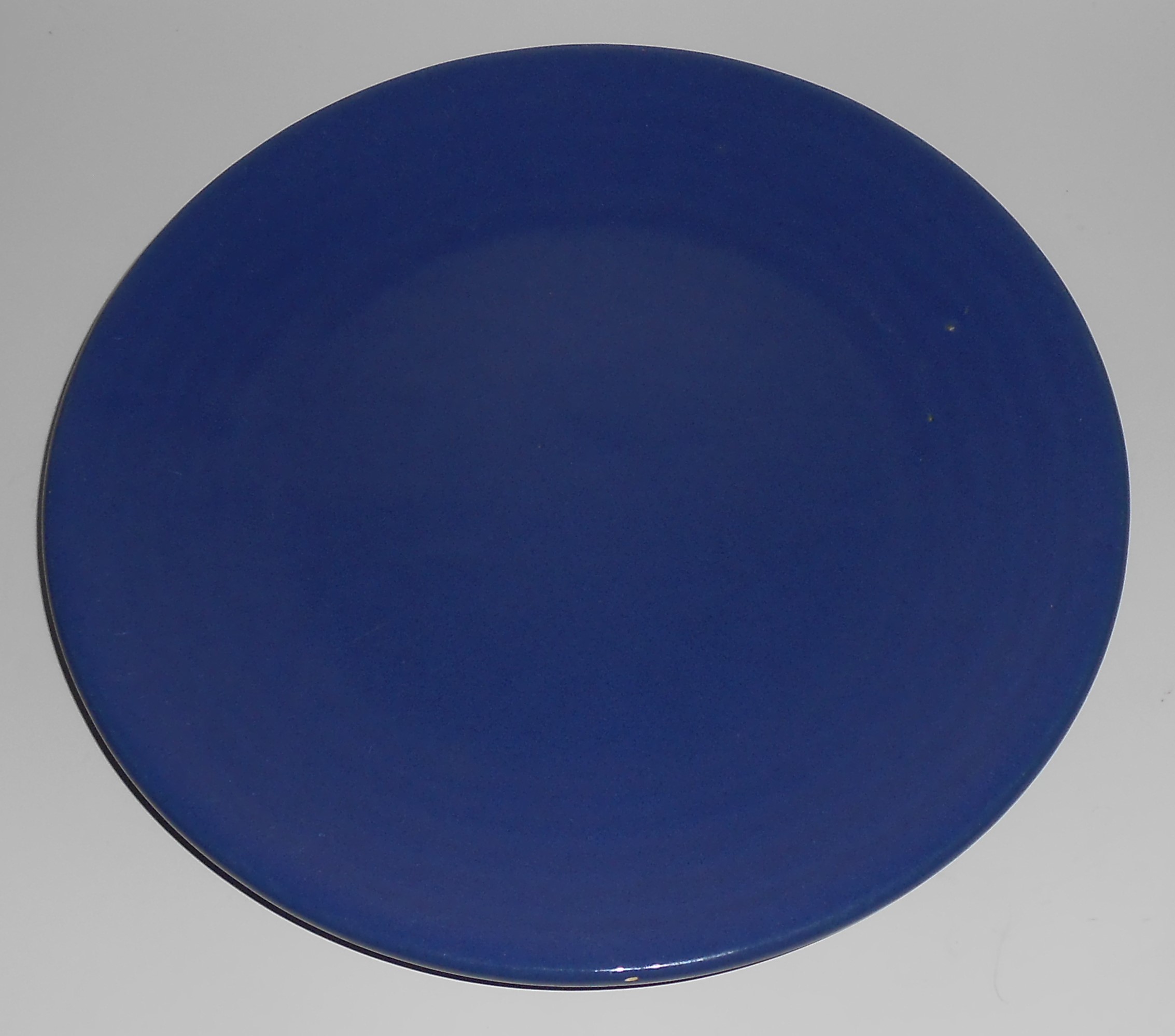 Bauer Pottery Ring Ware 1st Period Cobalt 9.5'' Plate