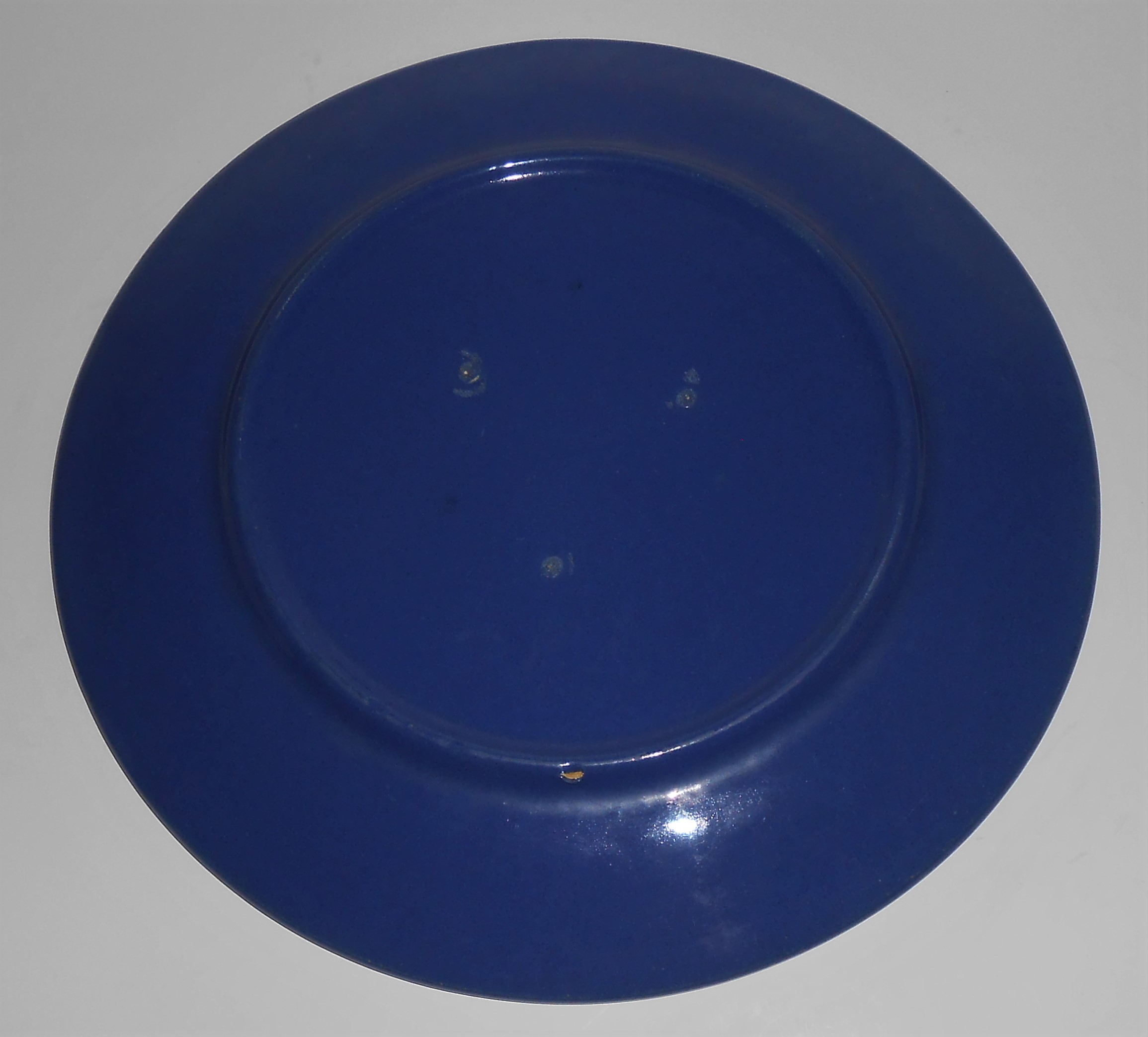 Bauer Pottery Ring Ware 1st Period Cobalt 9.5'' Plate