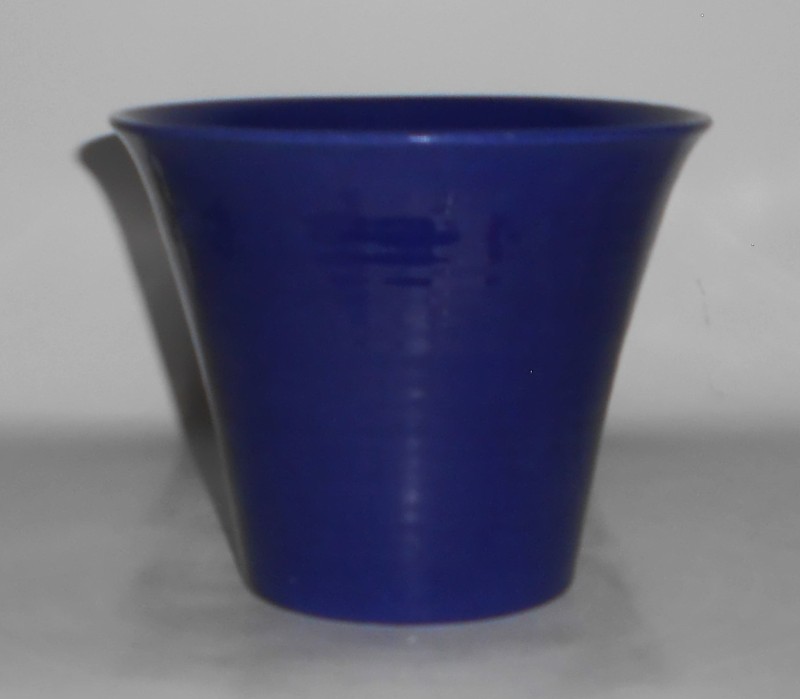 VINTAGE Franciscan Pottery Tropico Garden Ware Gloss Cobalt 5" Flower Pot