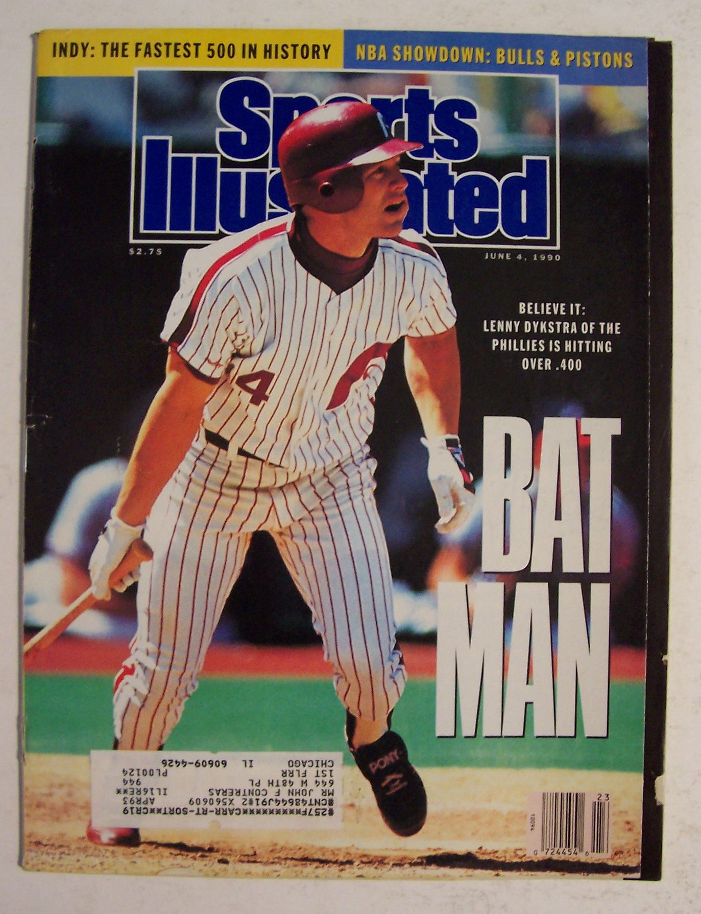 Sports Illustrated Magazine-June 4, 1990-Lenny Dykstra