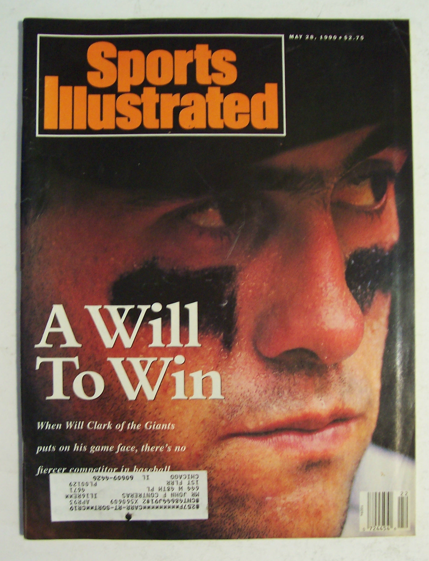 Sports Illustrated Magazine -May 28, 1990- Will Clark