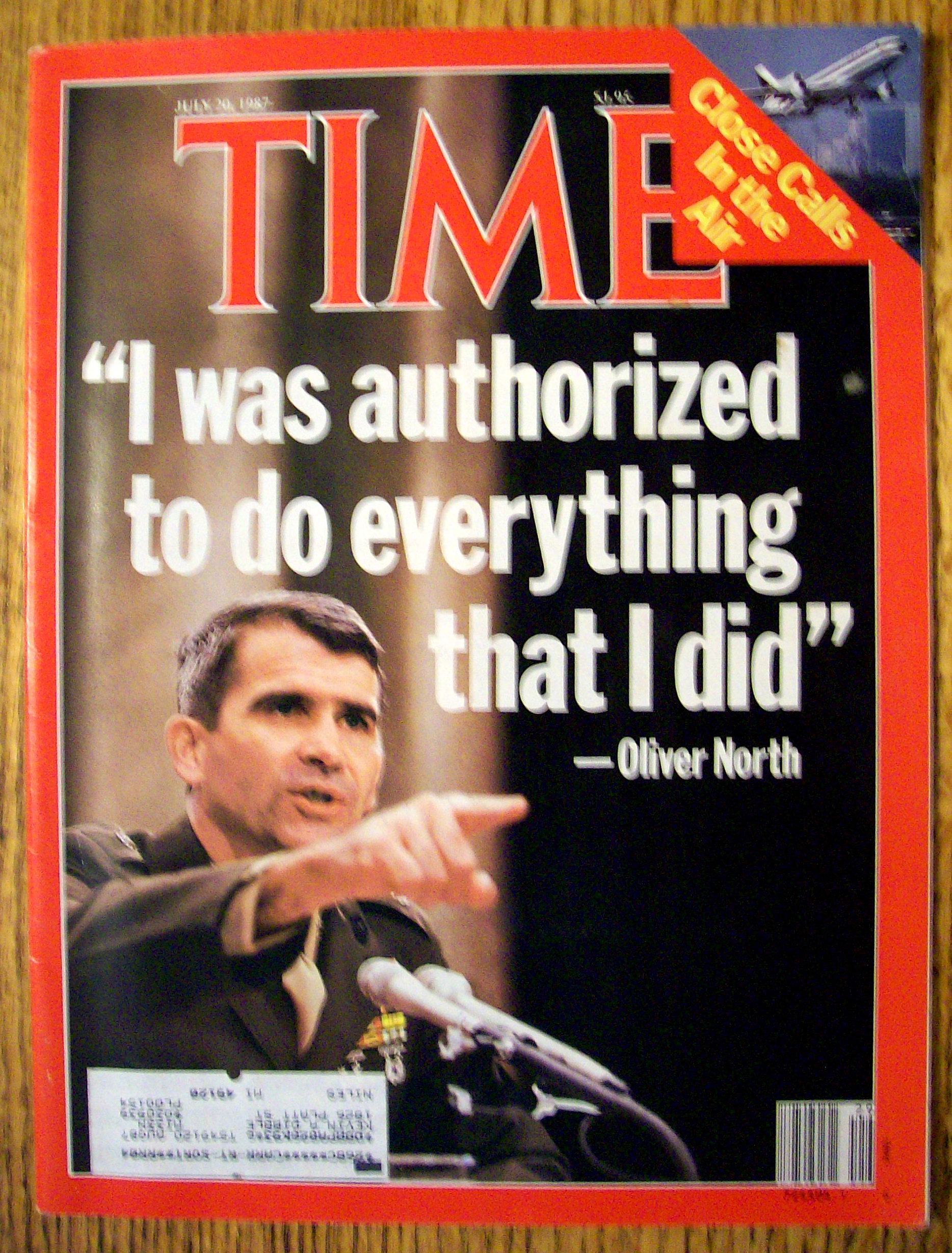 Time Magazine-July 20, 1987-Oliver North