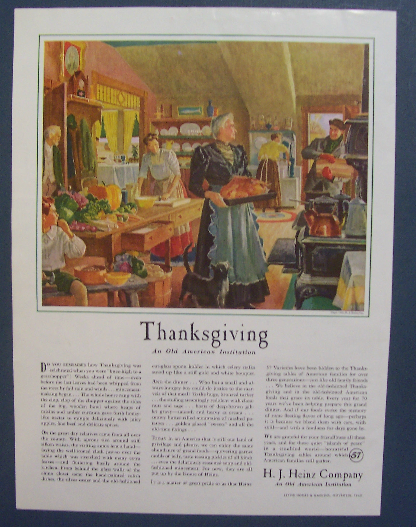 1940 H. J. Heinz Company with Thanksgiving