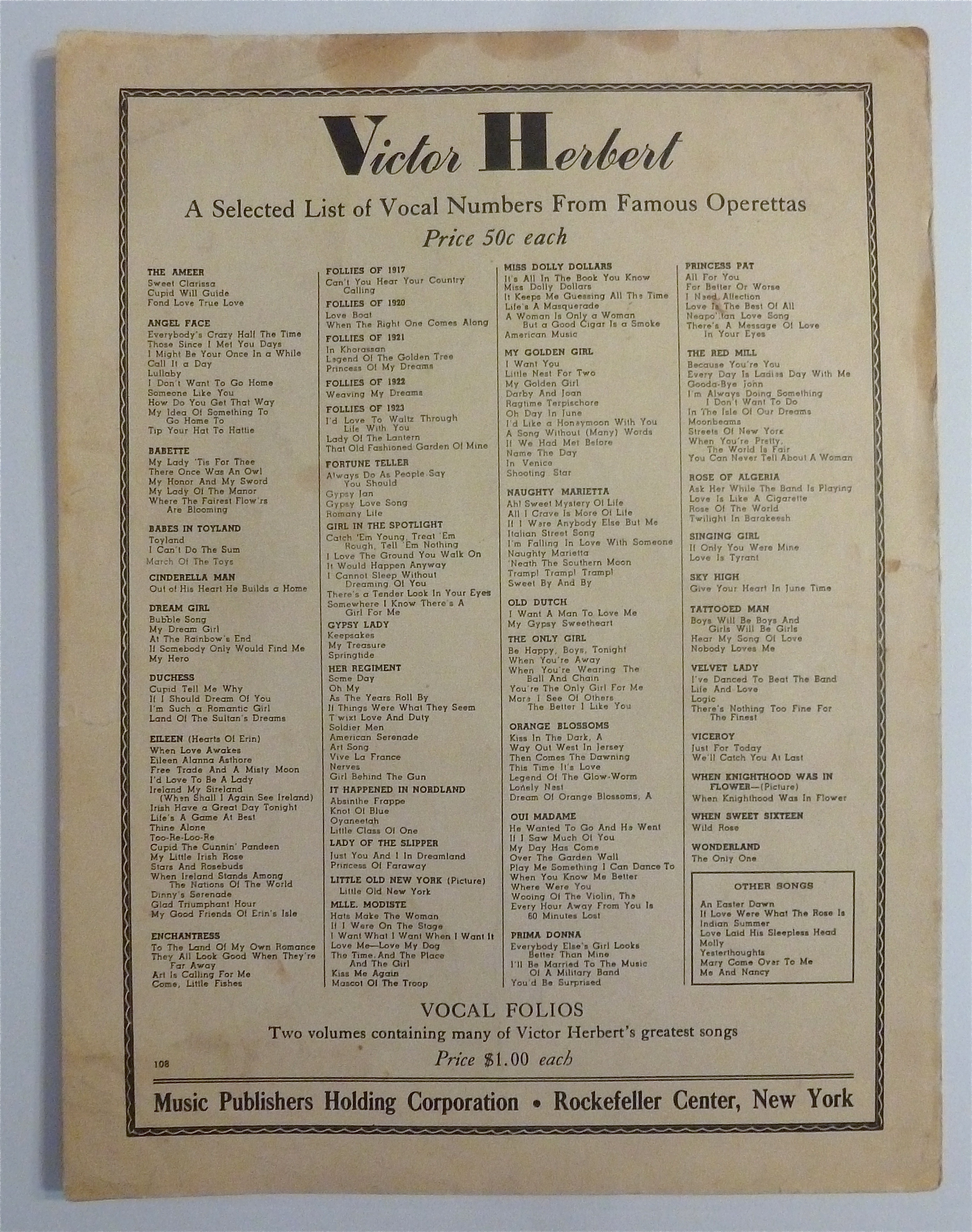 Sheet Music For 1914 A Little Bit Of Heaven