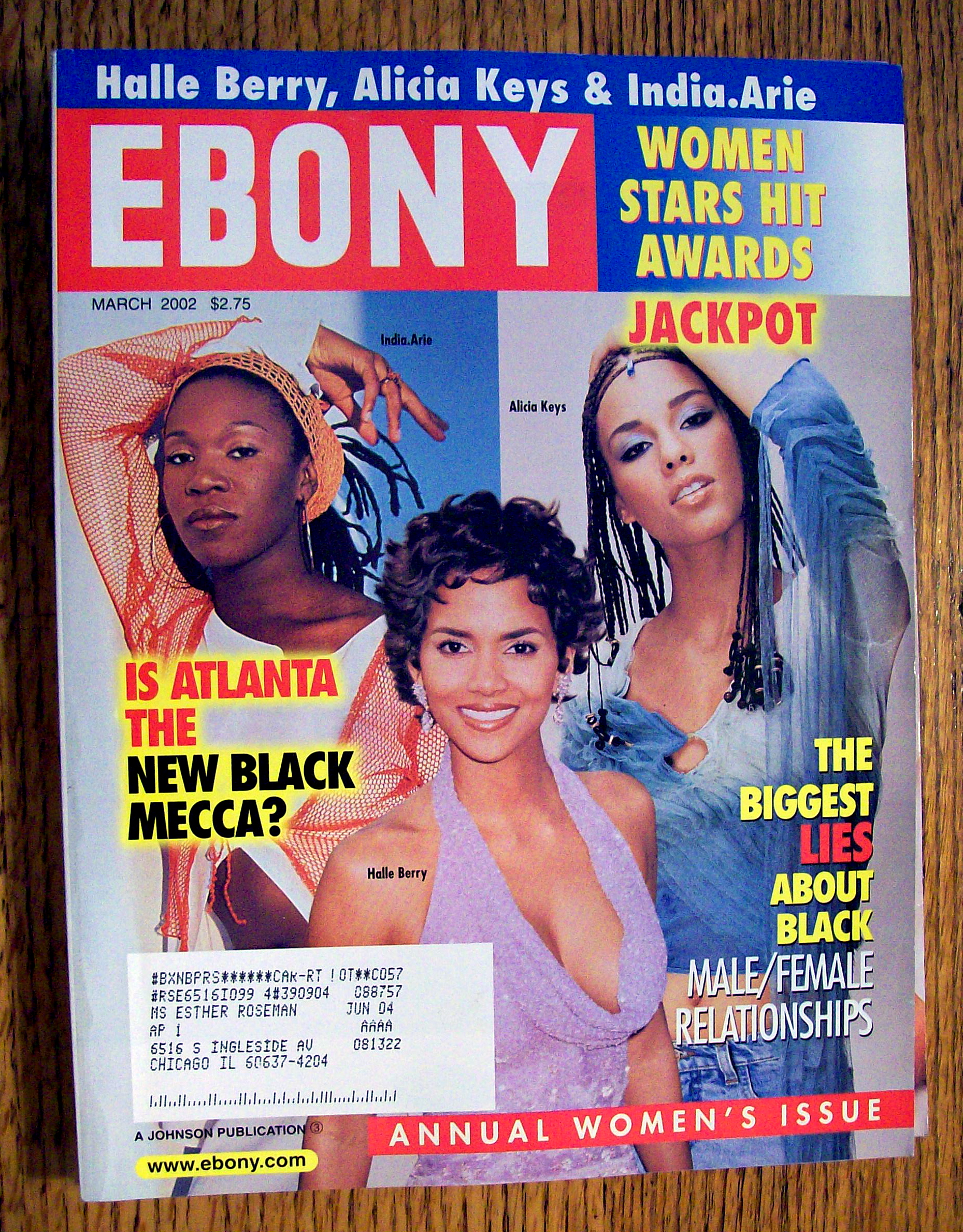 Ebony Magazine - March 2002 - Women Stars Hit Awards