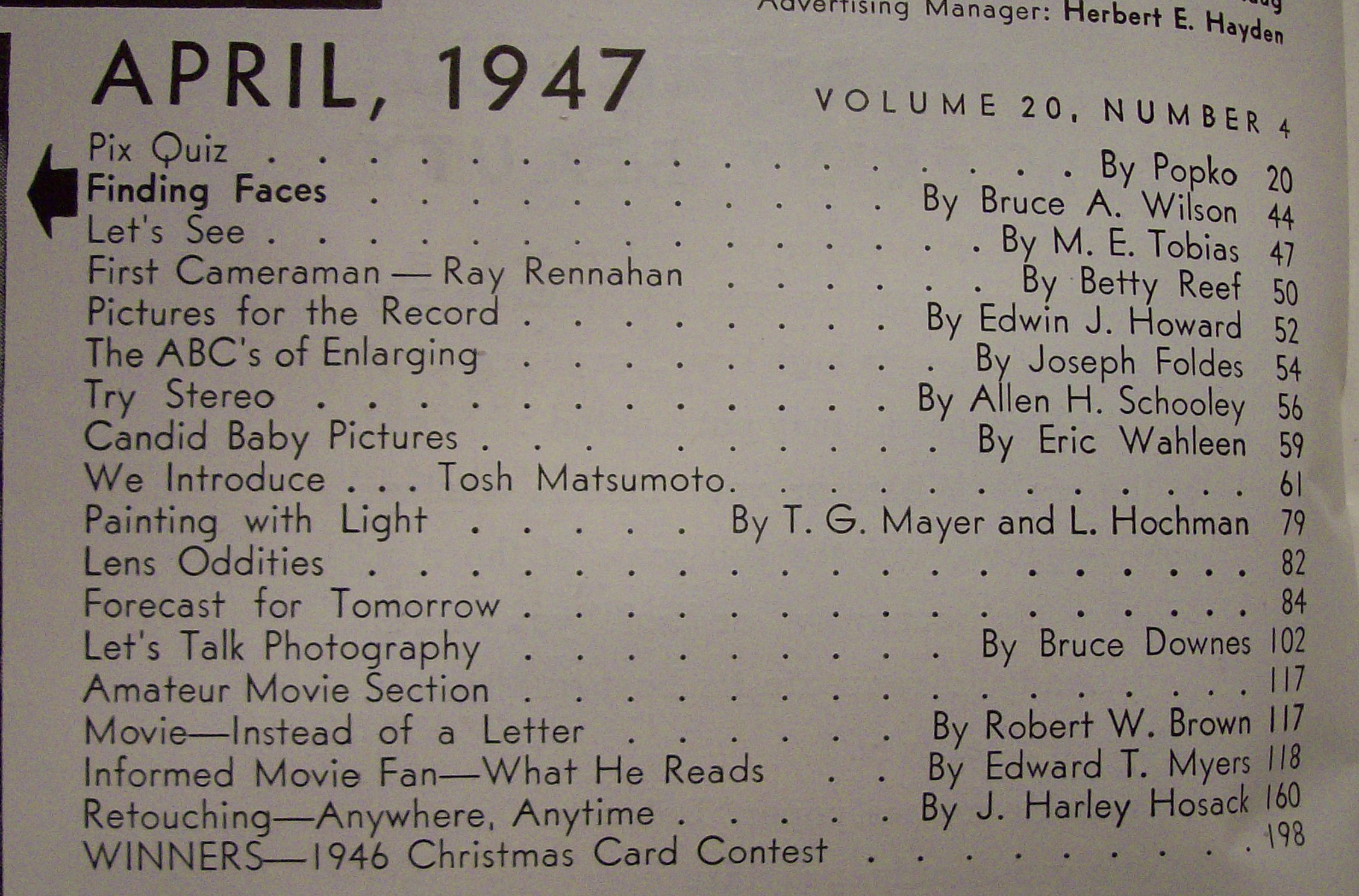 Popular Photography Magazine - April 1947