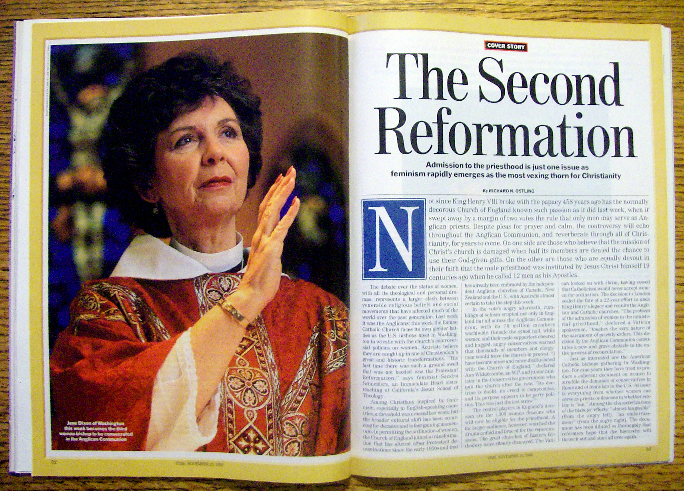 Time Magazine-November 23, 1992-God And Women