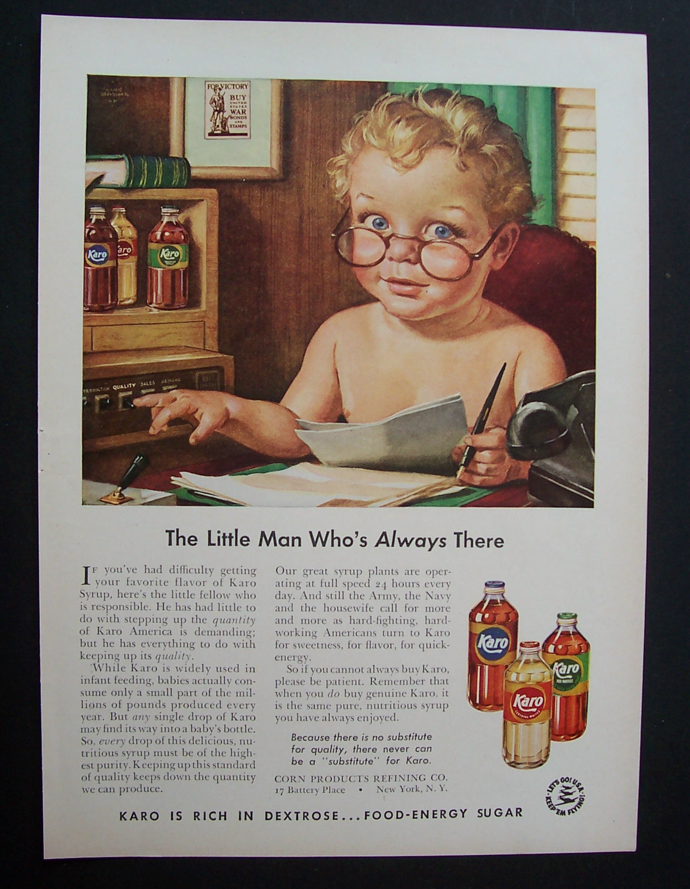 1942  Karo  Syrup  with  The  Karo  Kid