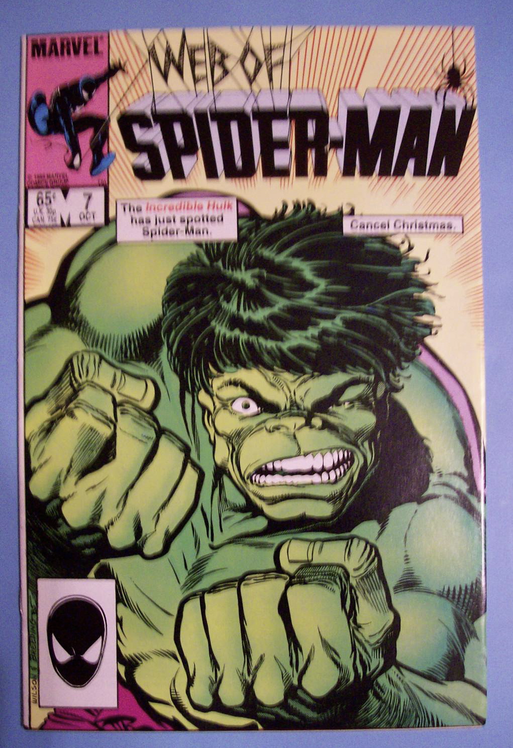 Web Of Spider-Man Comics - Oct 1985 - The Hulk