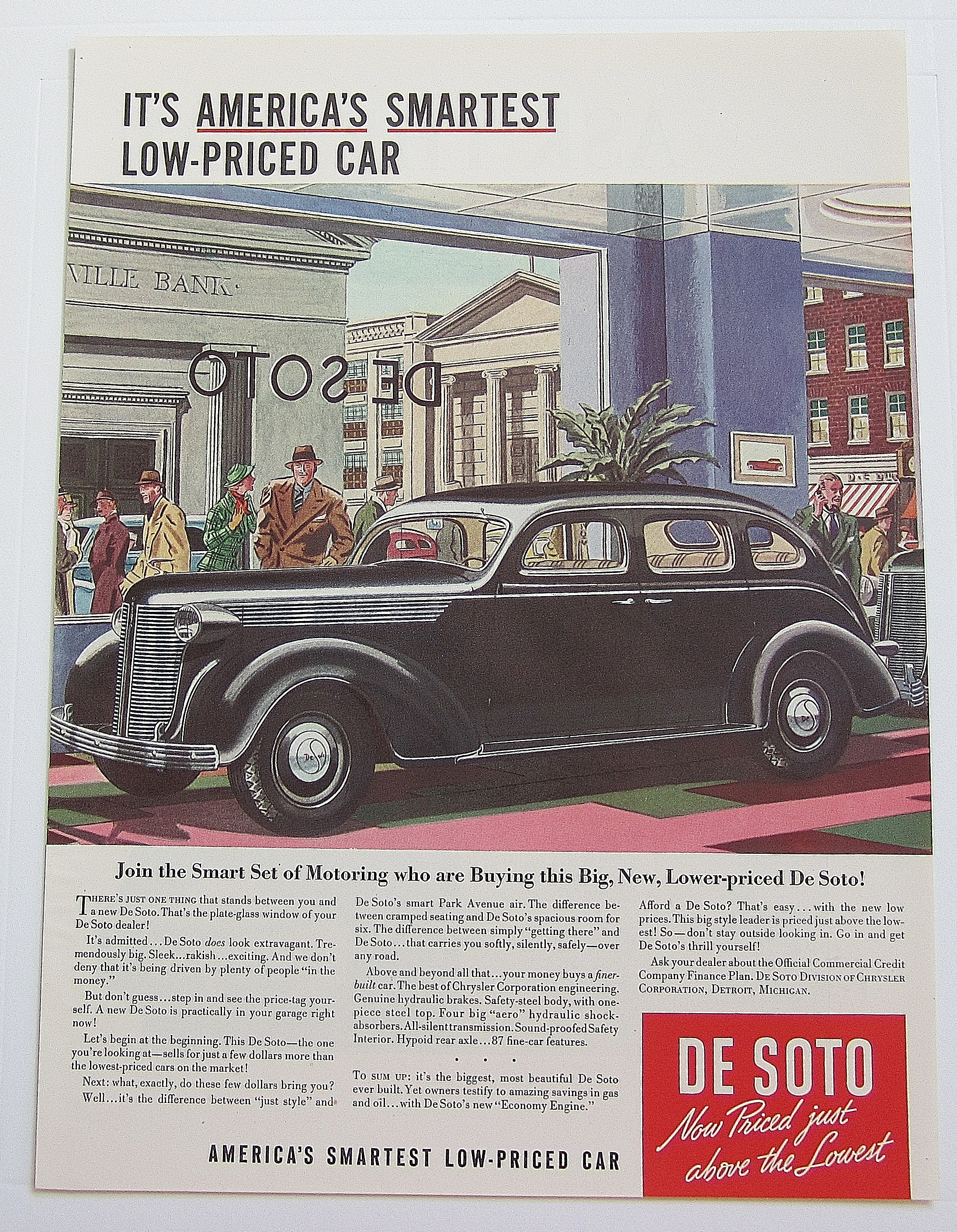 1937 De Soto With Smartest Low Priced Car