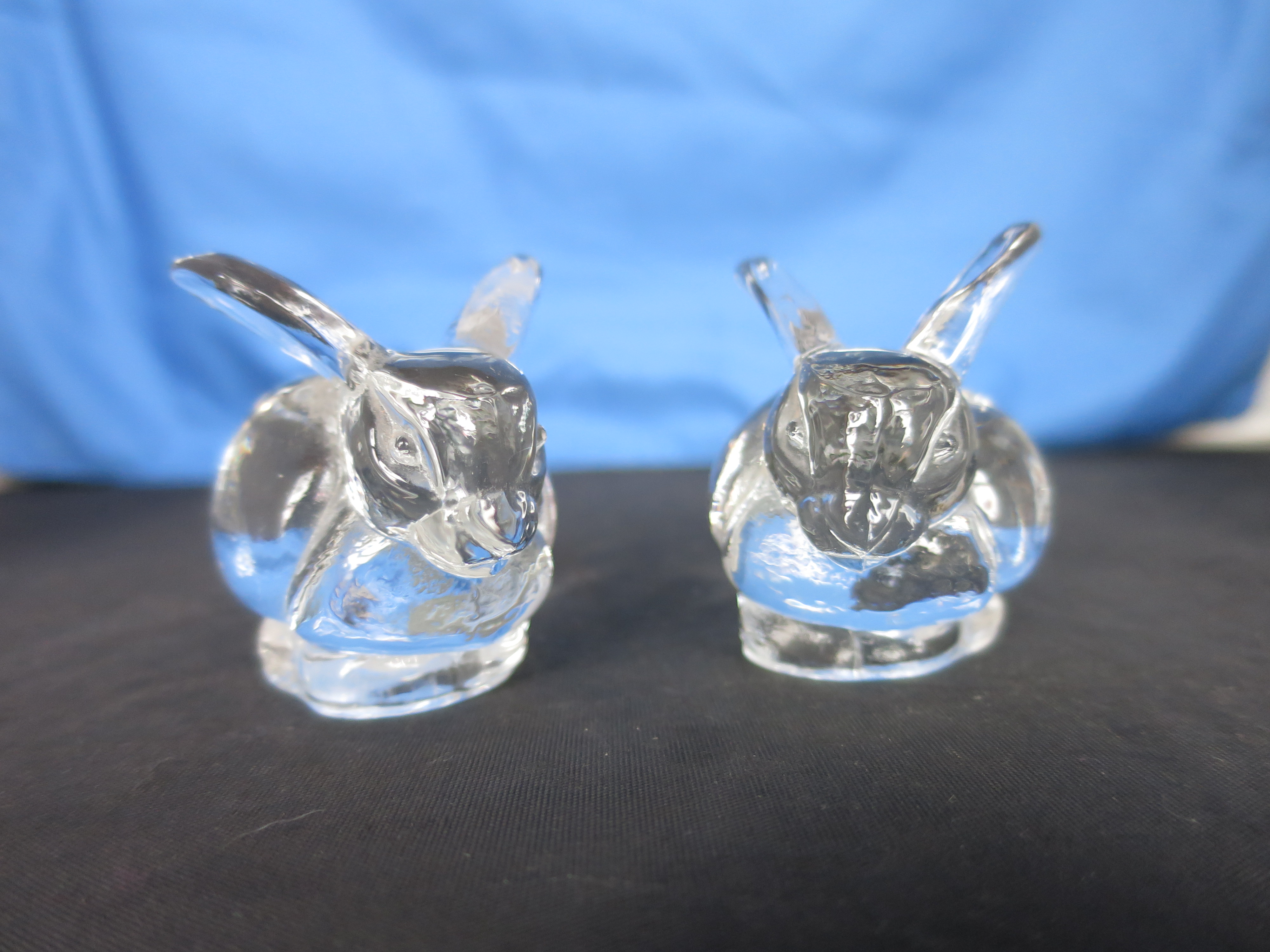 Bunny Rabbit Mini Candle Holder Pair