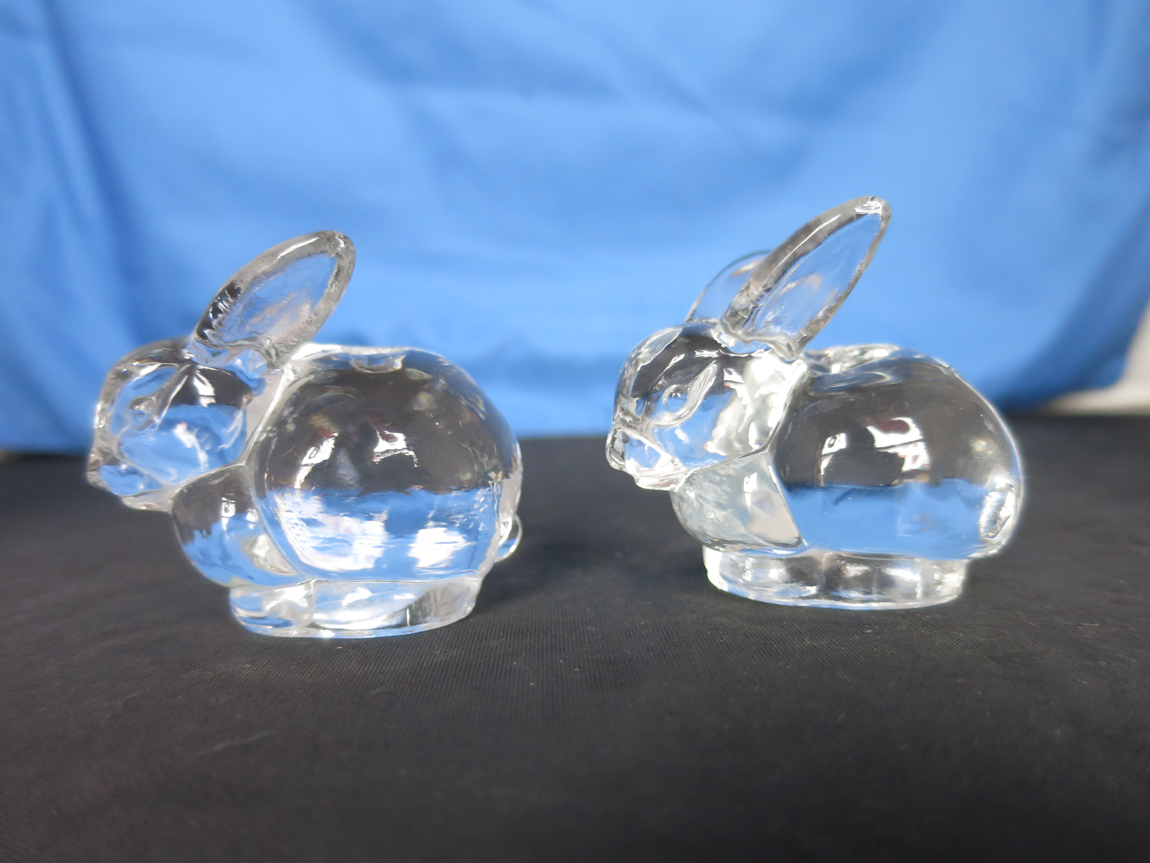 Bunny Rabbit Mini Candle Holder Pair