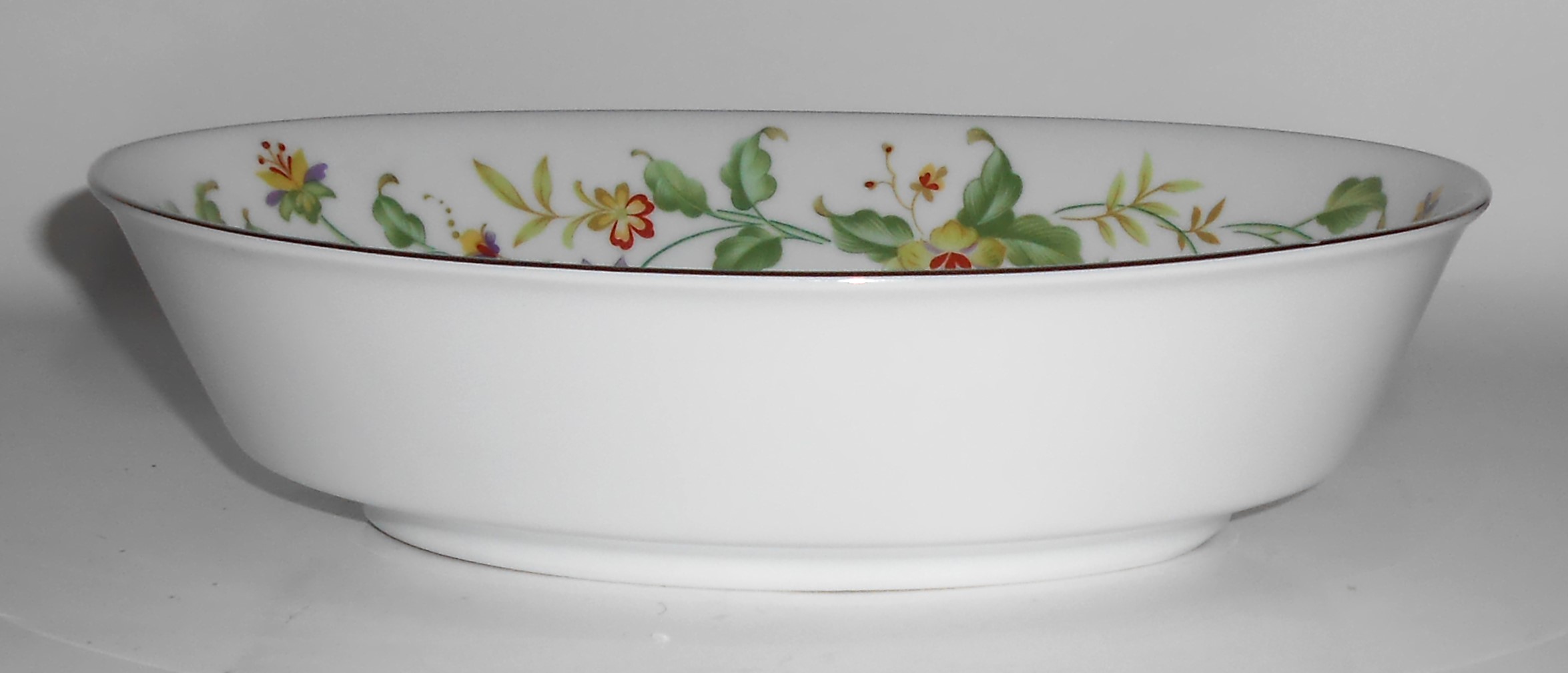 Noritake China Porcelain Nouveau Floral w/Platinum Oval