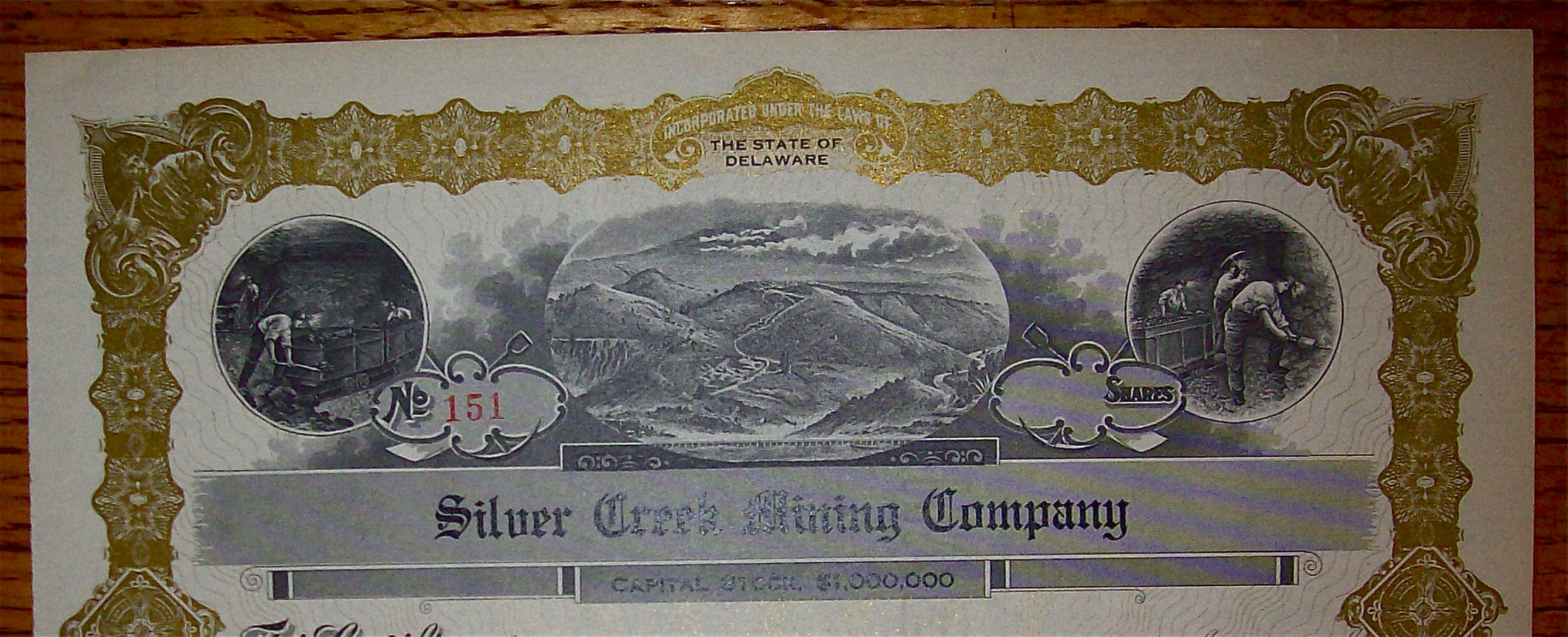 1920's Silver Creek Mining Company Stock Certificate