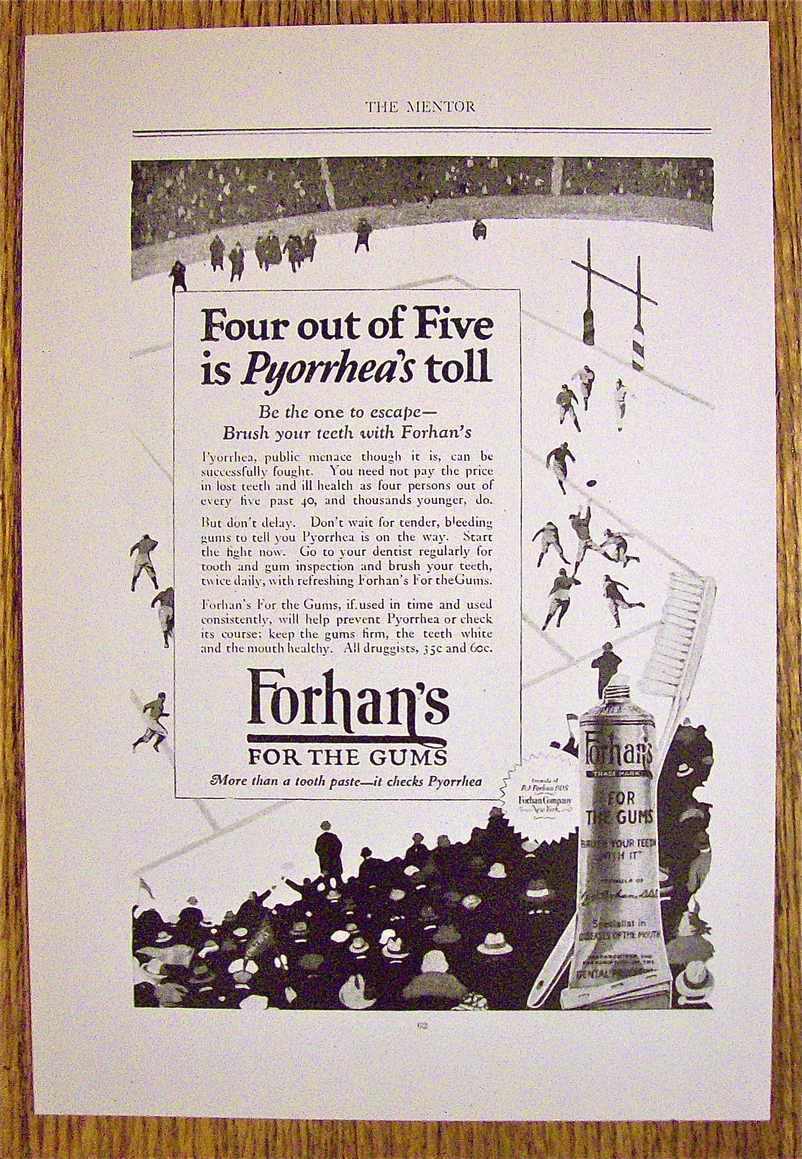 1924 Forhan's For The Gums with Soccer