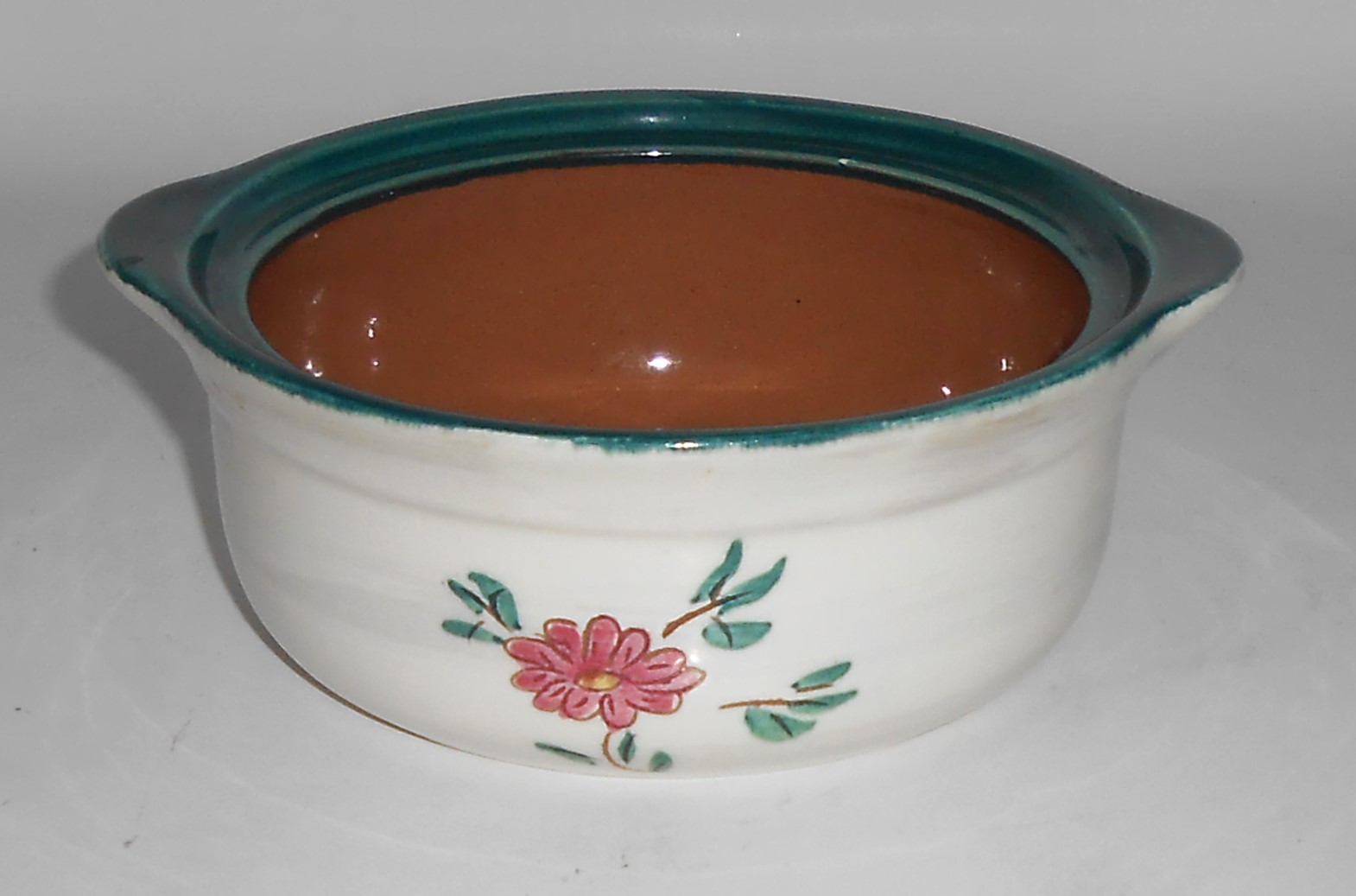 Stangl Pottery Terra Rose Flora Individual Casserole