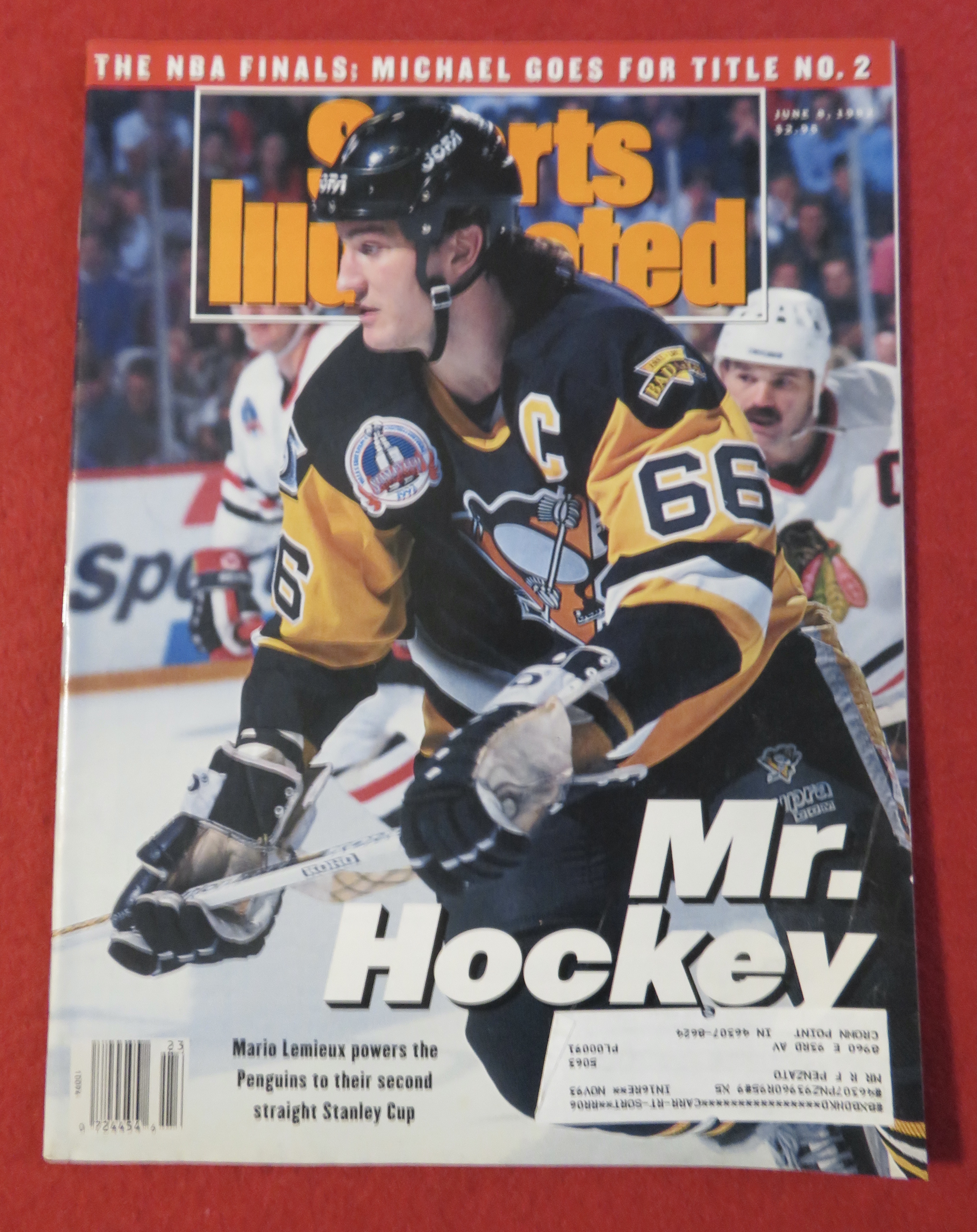 Sport Illustrated Magazine June 8, 1992 Mario Lemieux