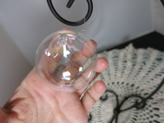 Blown Glass Ball Ornament
