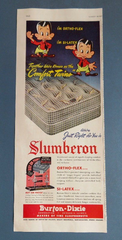 1951 Slumberon Mattress with the Comfort Twins