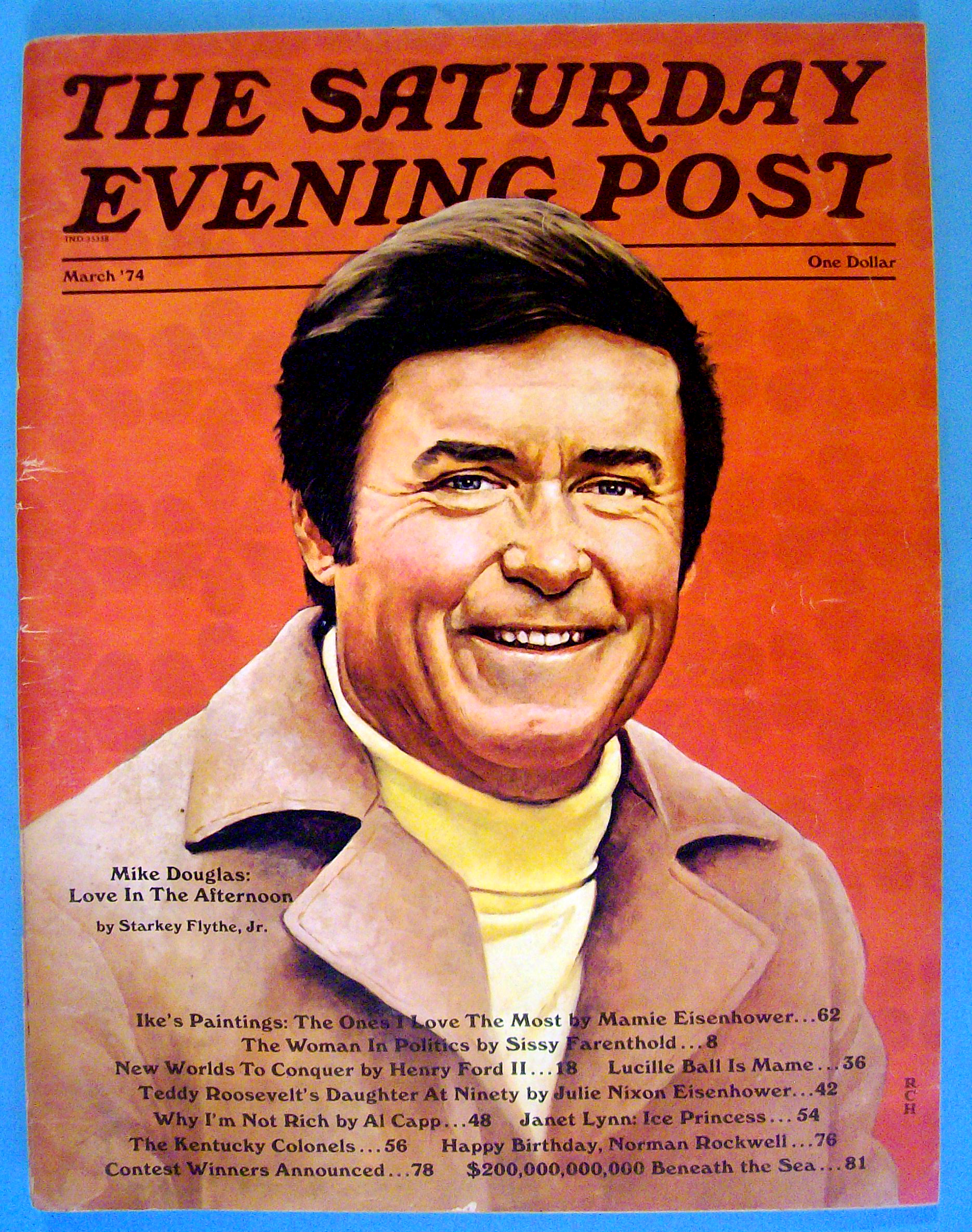 Saturday Evening Post Magazine March 1974 Mike Douglas