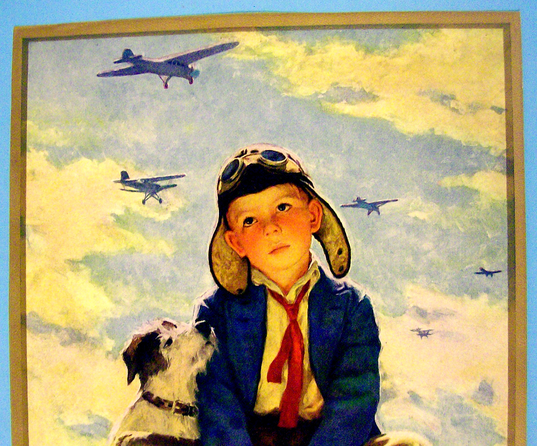 Lithograph 1930's Just Wait Till I Grow Up