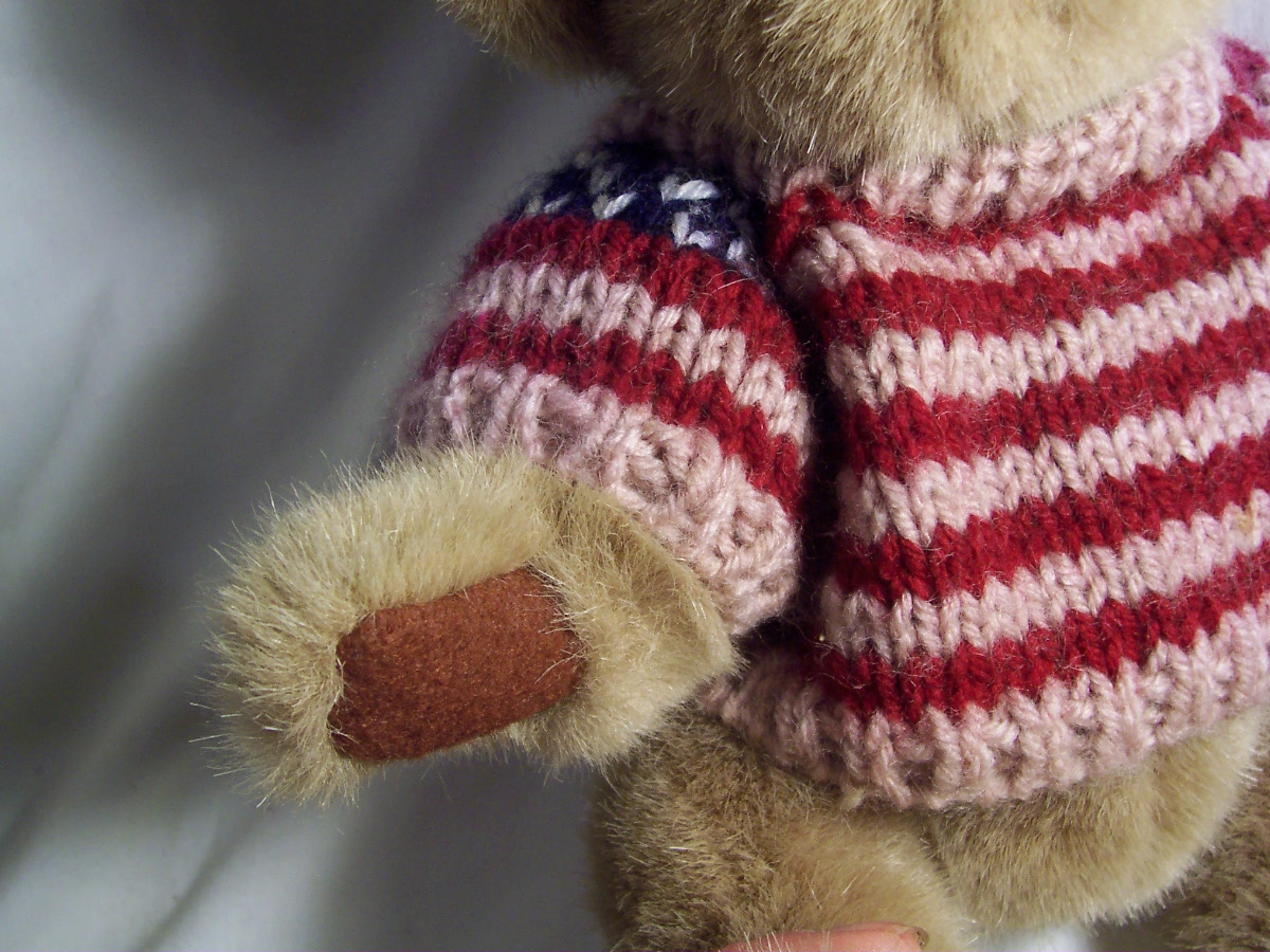 Brass Button Bear Cody Teddy Bear