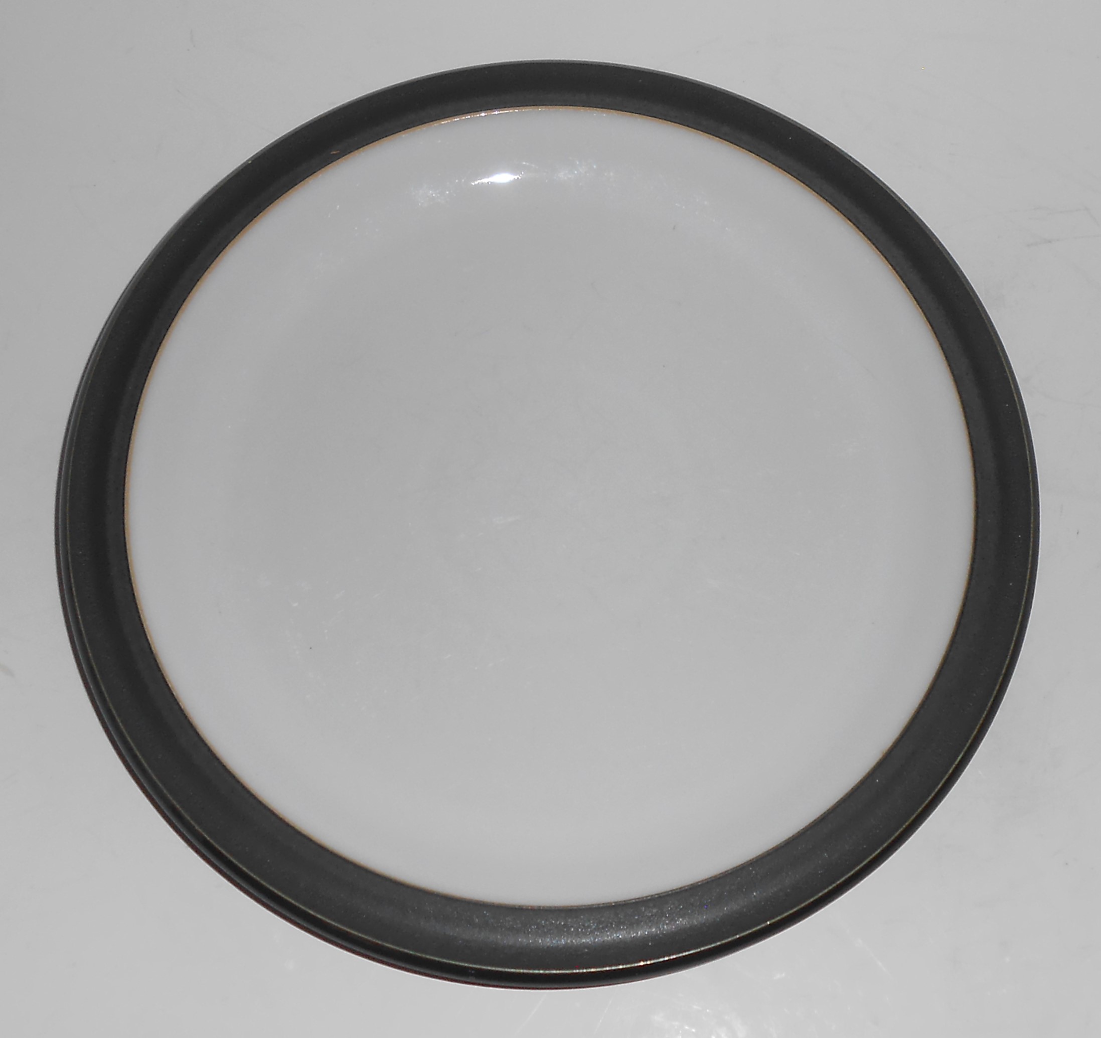 Denby Pottery Stoneware Jet Matte Black Salad Plate