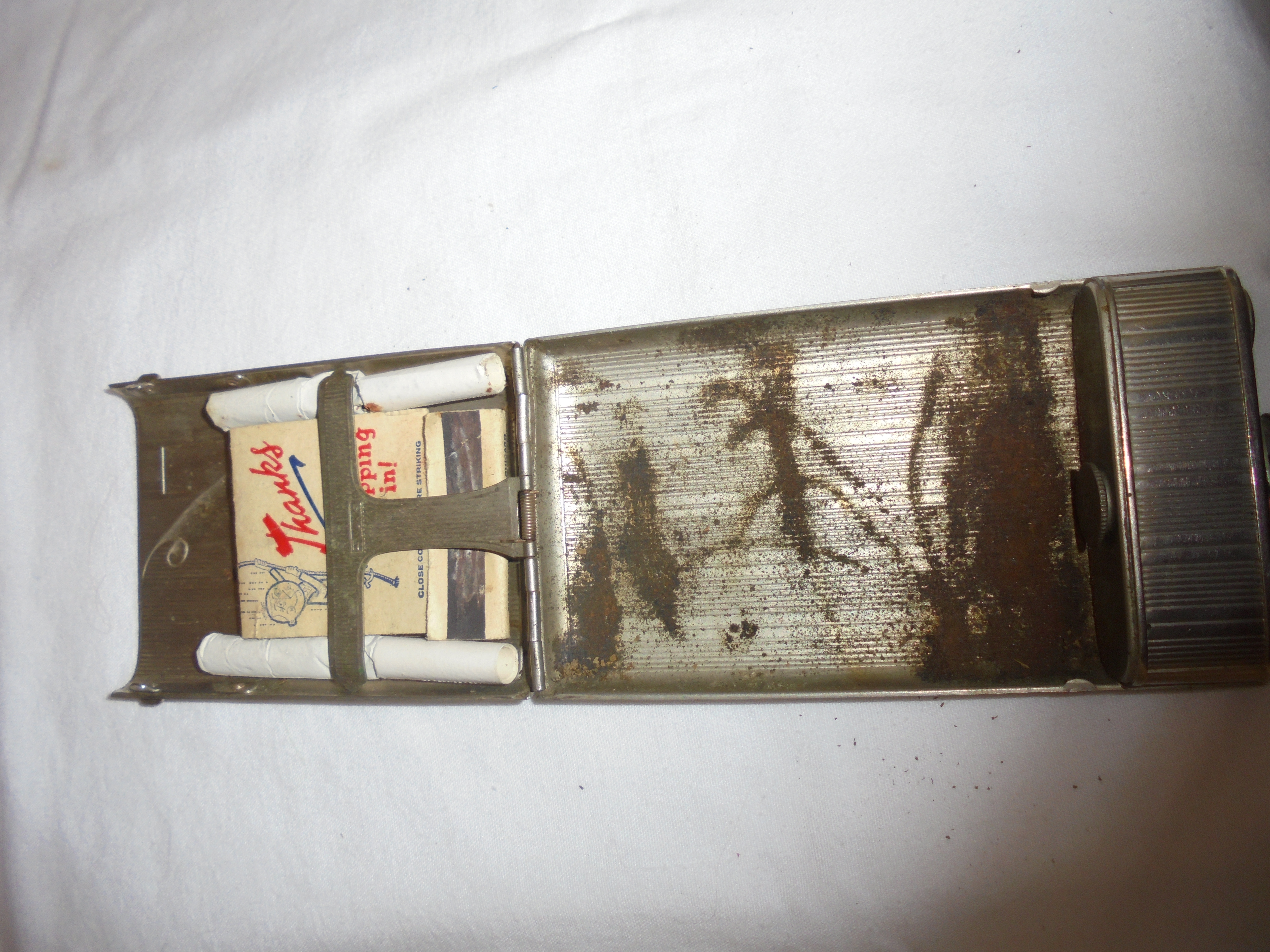Evans Lighter Cigarette Case