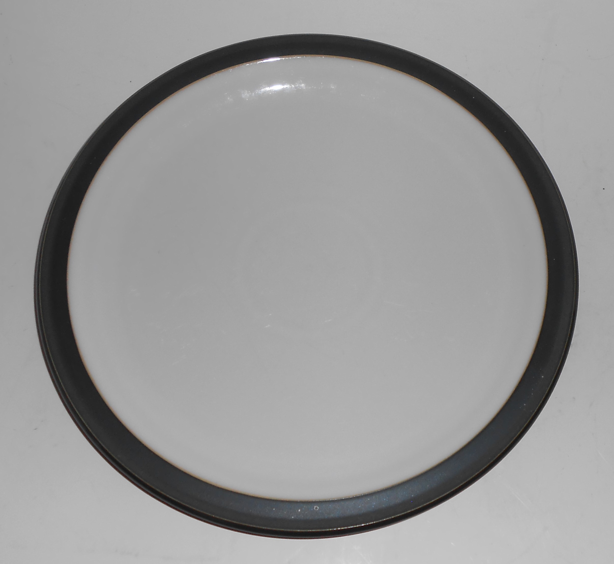 Denby Pottery Stoneware Jet Matte Black Dinner Plate