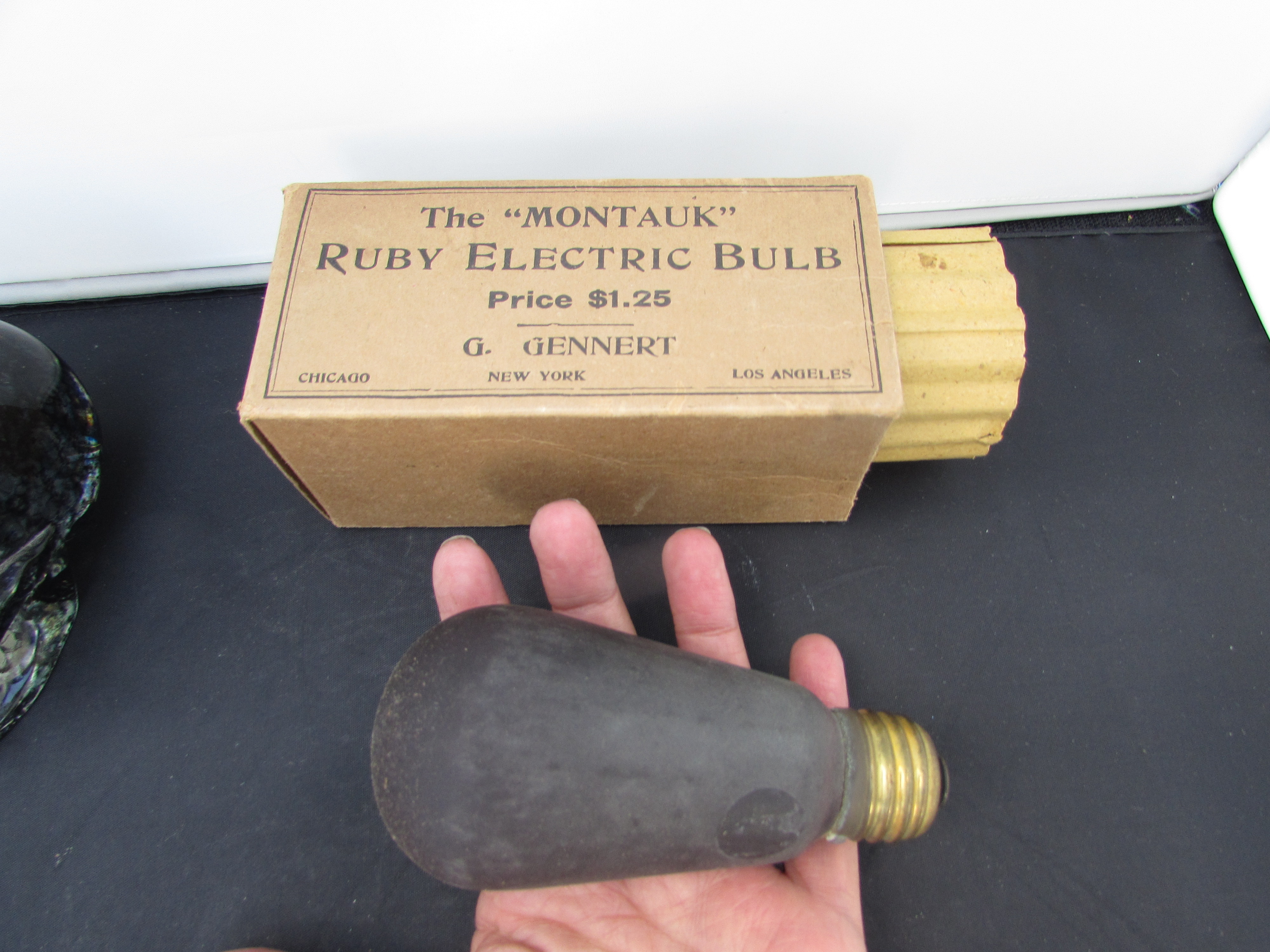 Montauk Ruby Electric Bulb G Gennert Photographic 1890