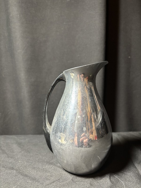 Spain Aluminum Metal Pitcher 6” Mid Century MCM Spanish MMM (ToteW)