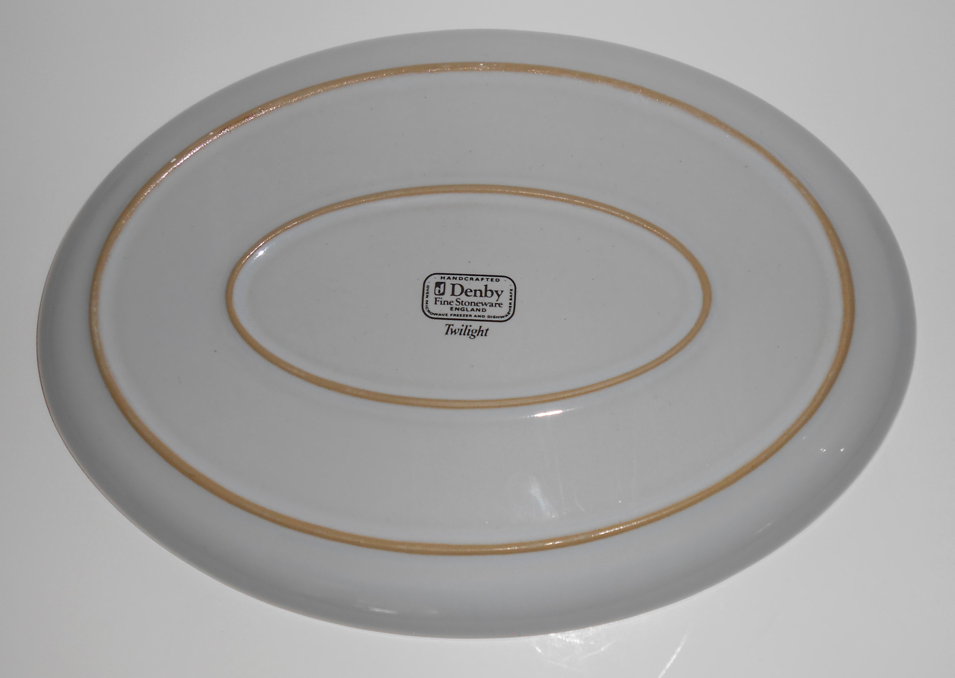 Denby Pottery Stoneware Twilight Platter