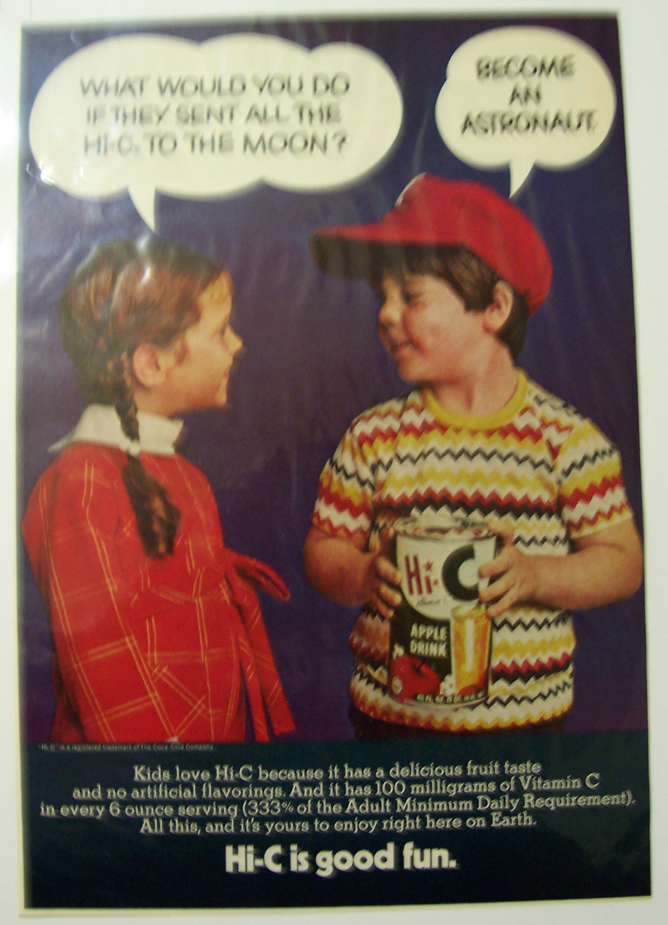 Vintage Ad: 1971 Hi C Apple Drink