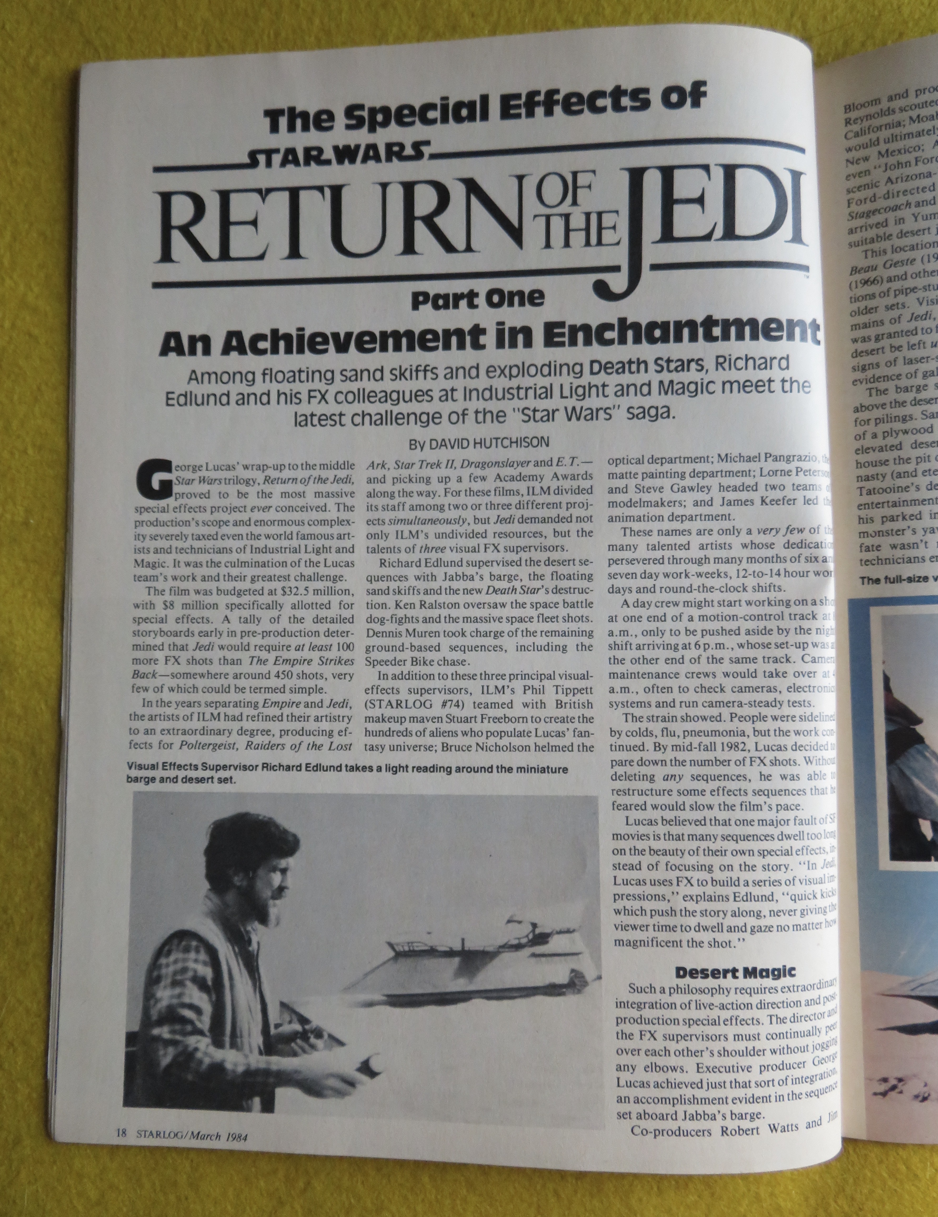 Starlog Magazine March 1984 Jedi Secrets Revealed