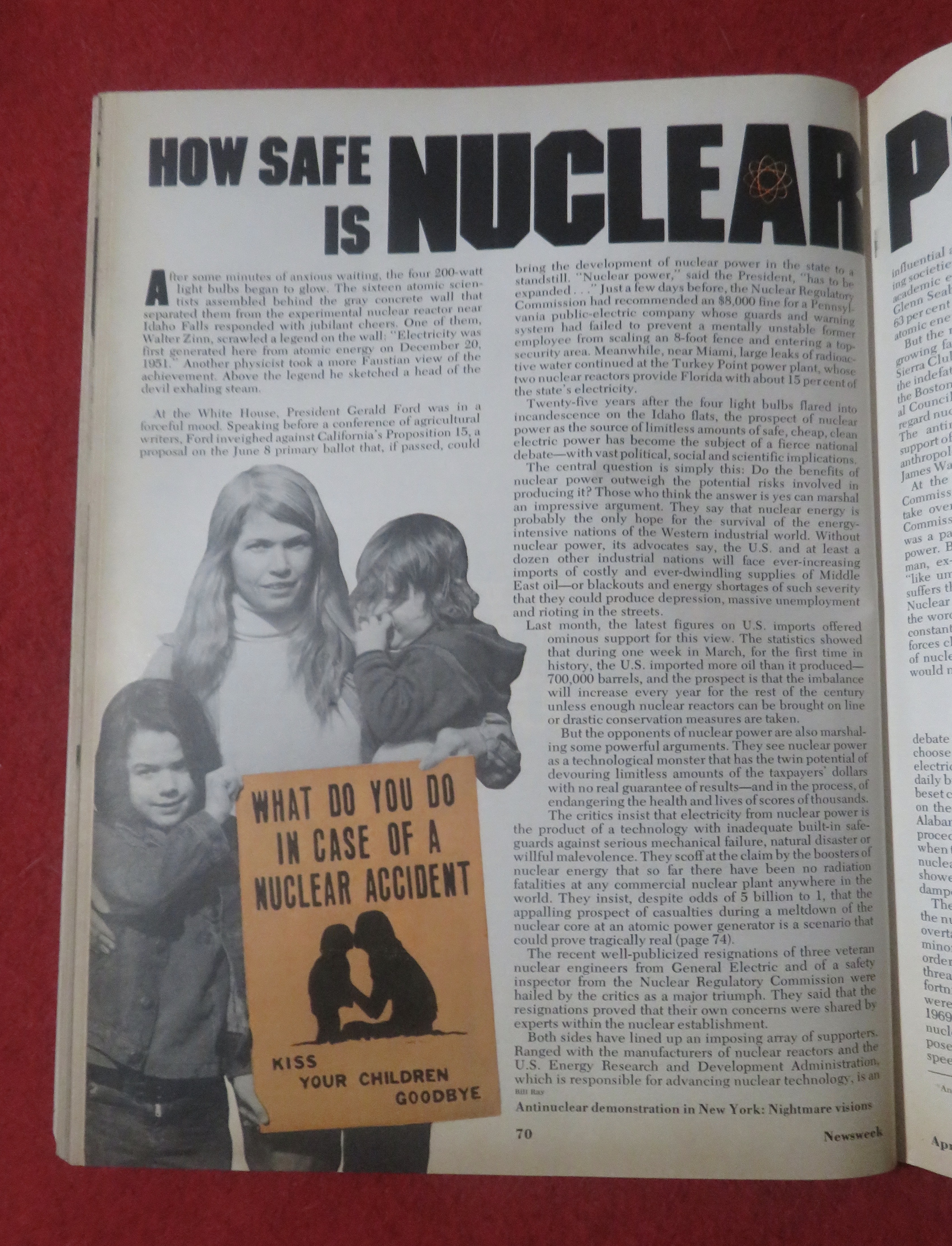 Newsweek Magazine April 12, 1976 Nixon's Final Days II