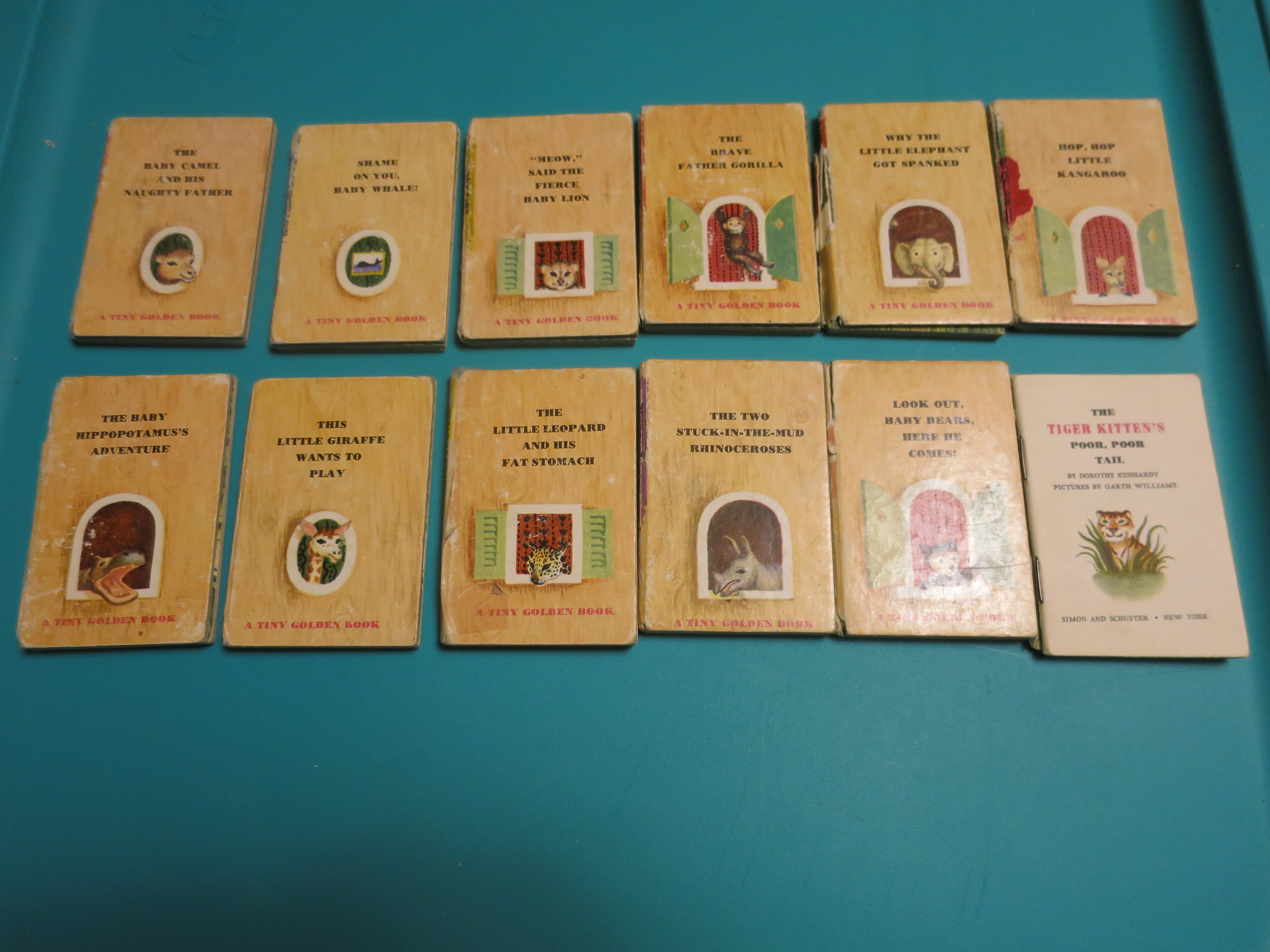Tiny Golden Books Set of 11 1940's