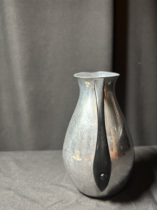 Spain Aluminum Metal Pitcher 6” Mid Century MCM Spanish MMM (ToteW)