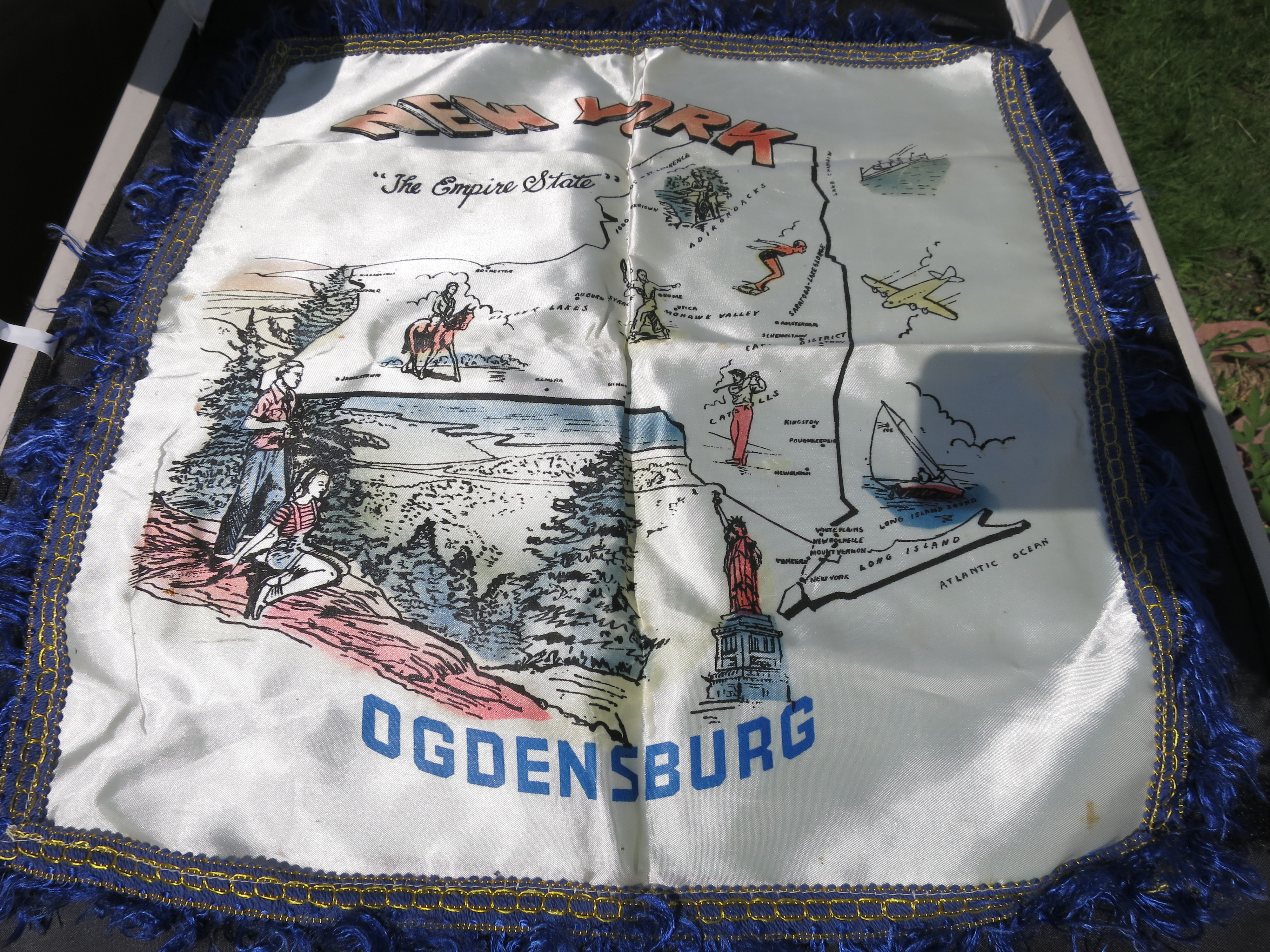 New York The Empire State Ogdensburg Pillow Case