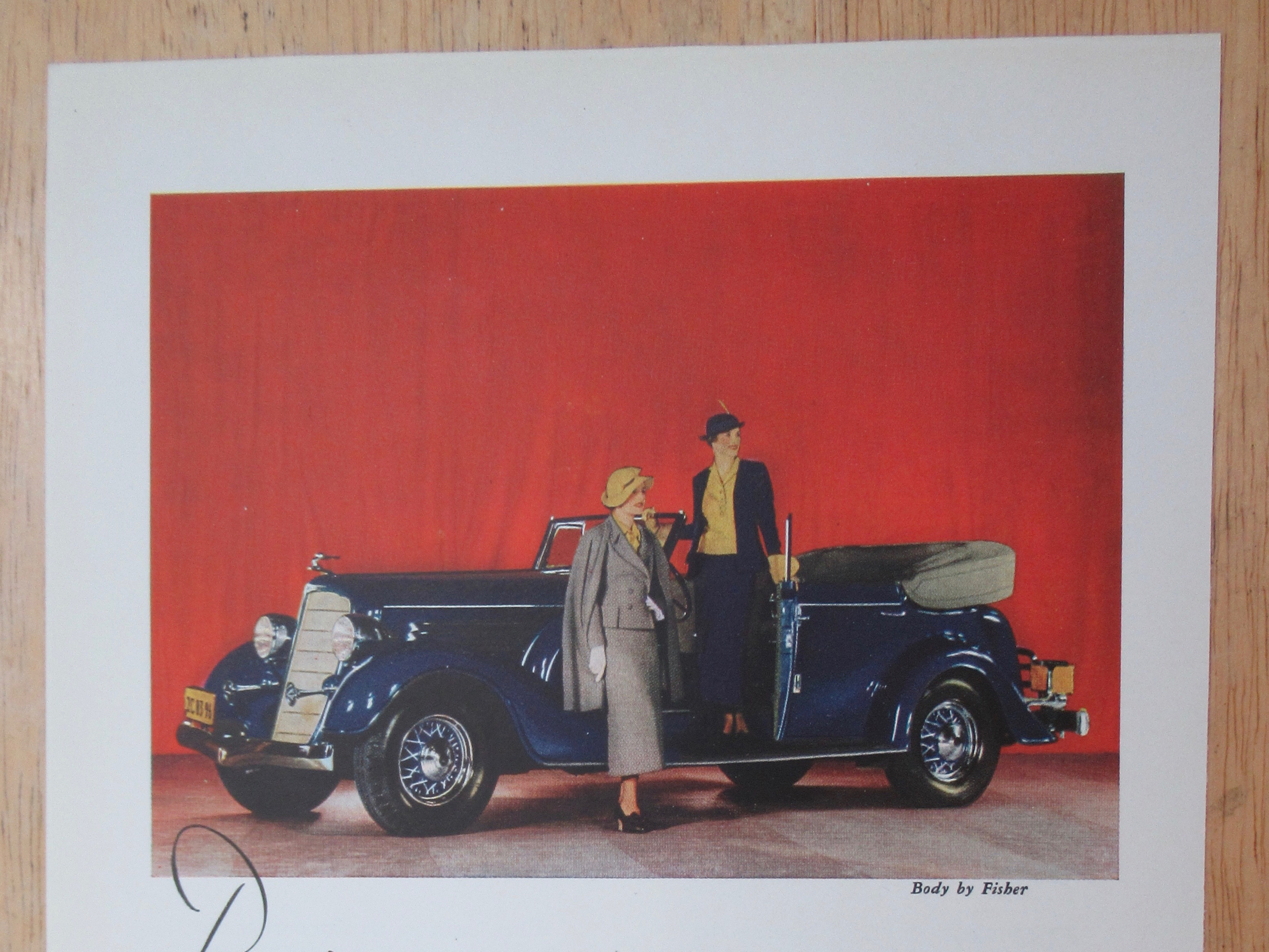 1934 Buick with Two Women By A Buick