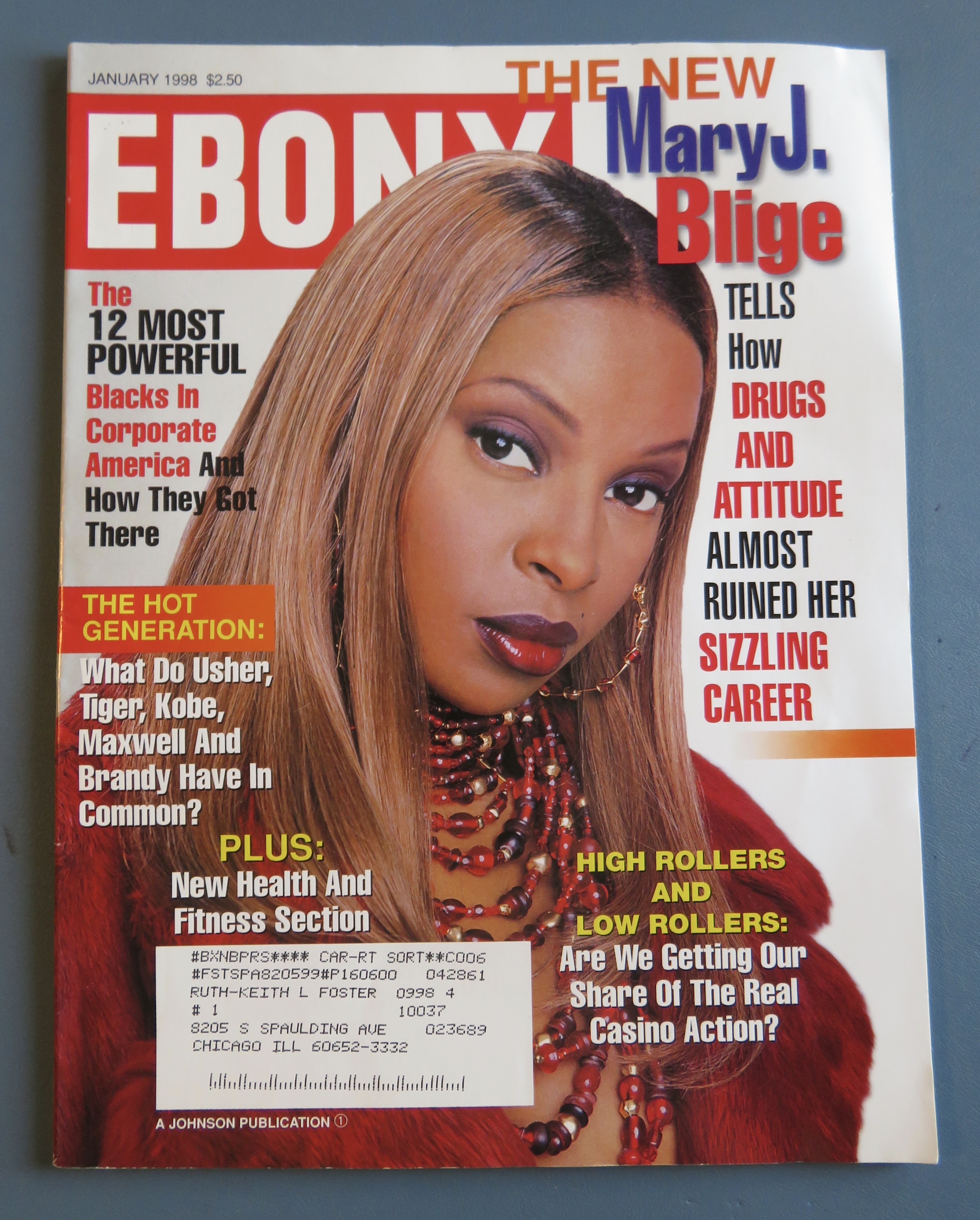 Ebony Magazine - January 1998 - Mary J. Blige