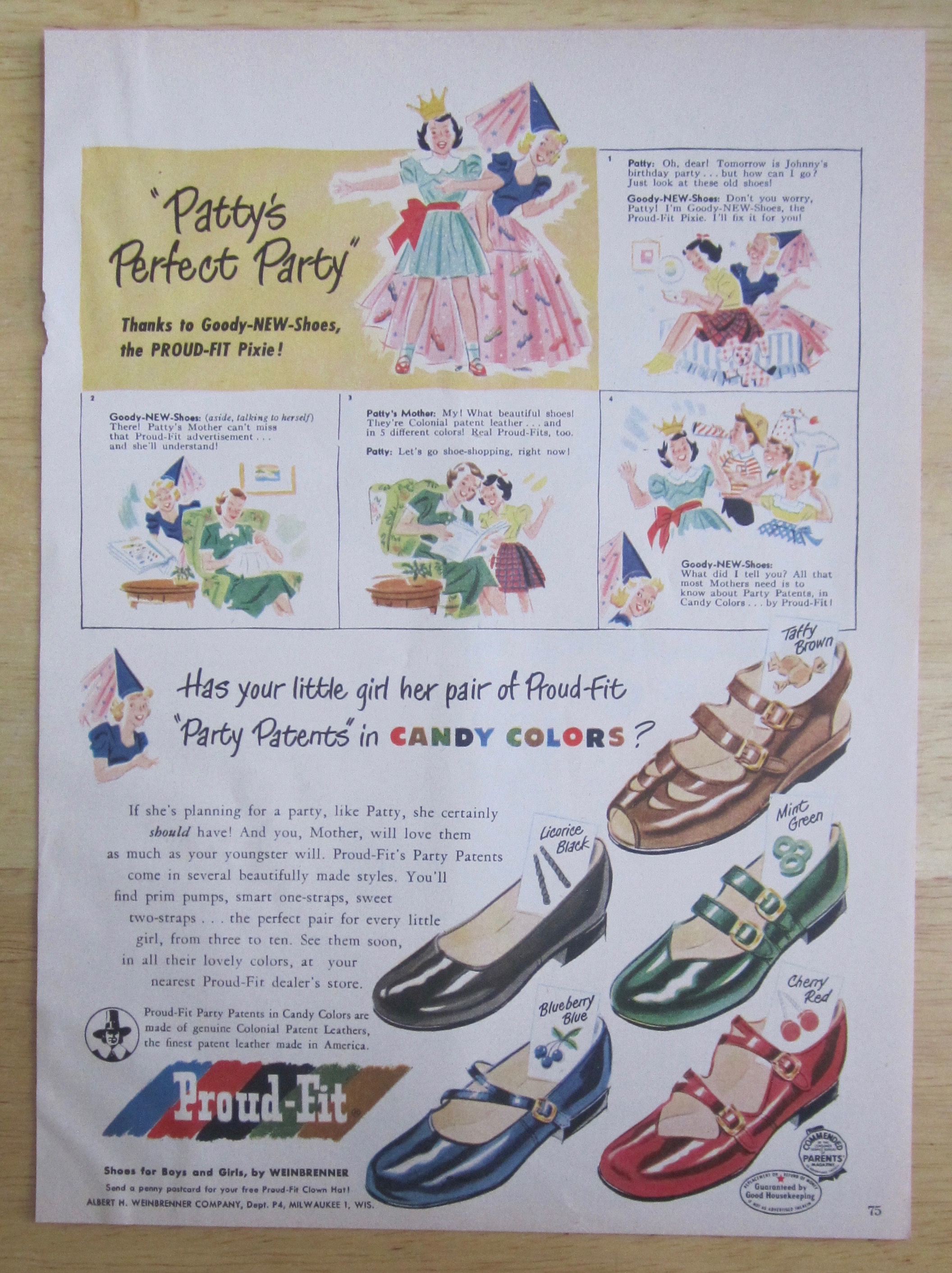 1951 Proud Fit Shoes with Patty's Perfect Party