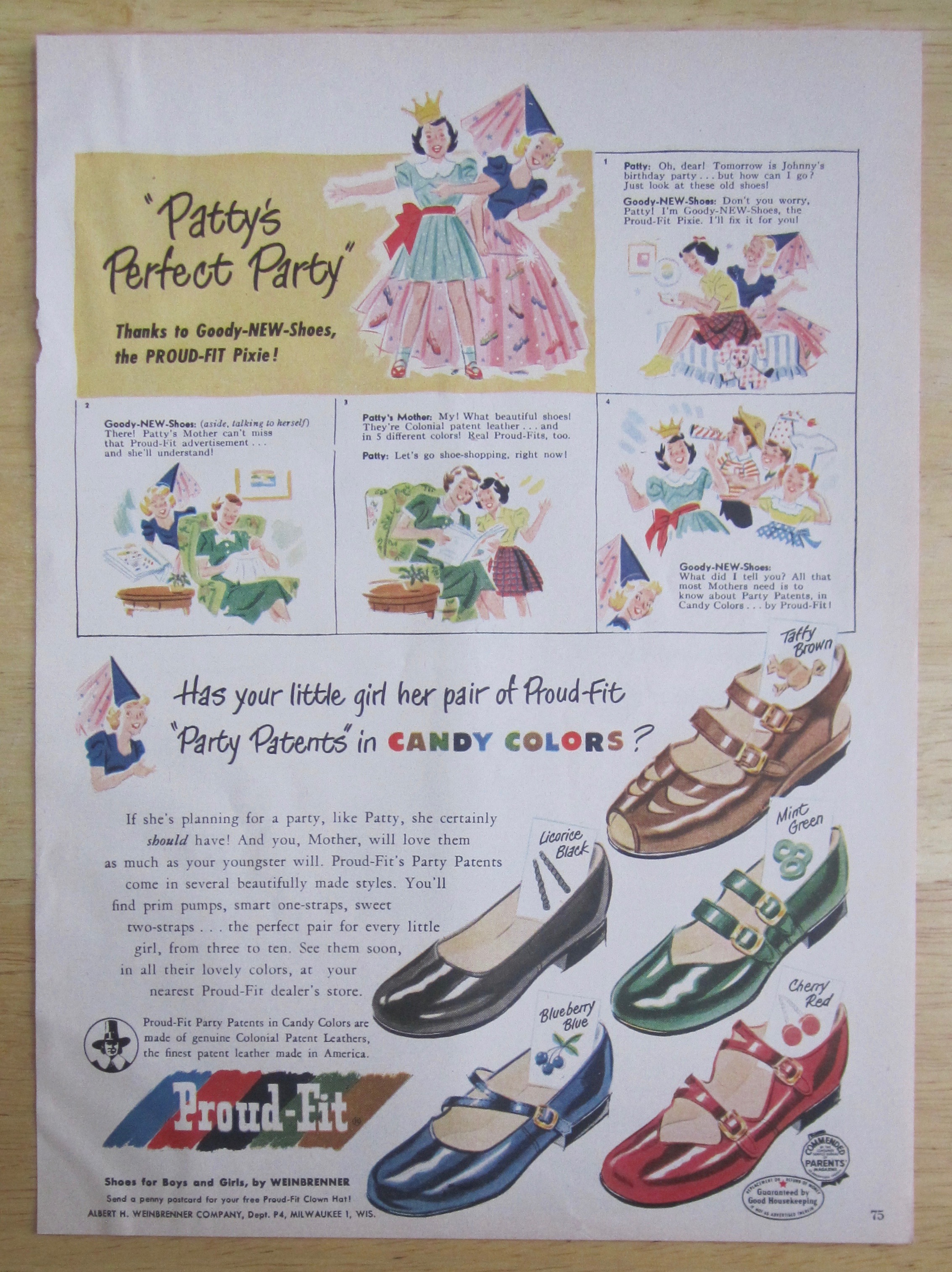 1951 Proud Fit Shoes with Patty's Perfect Party